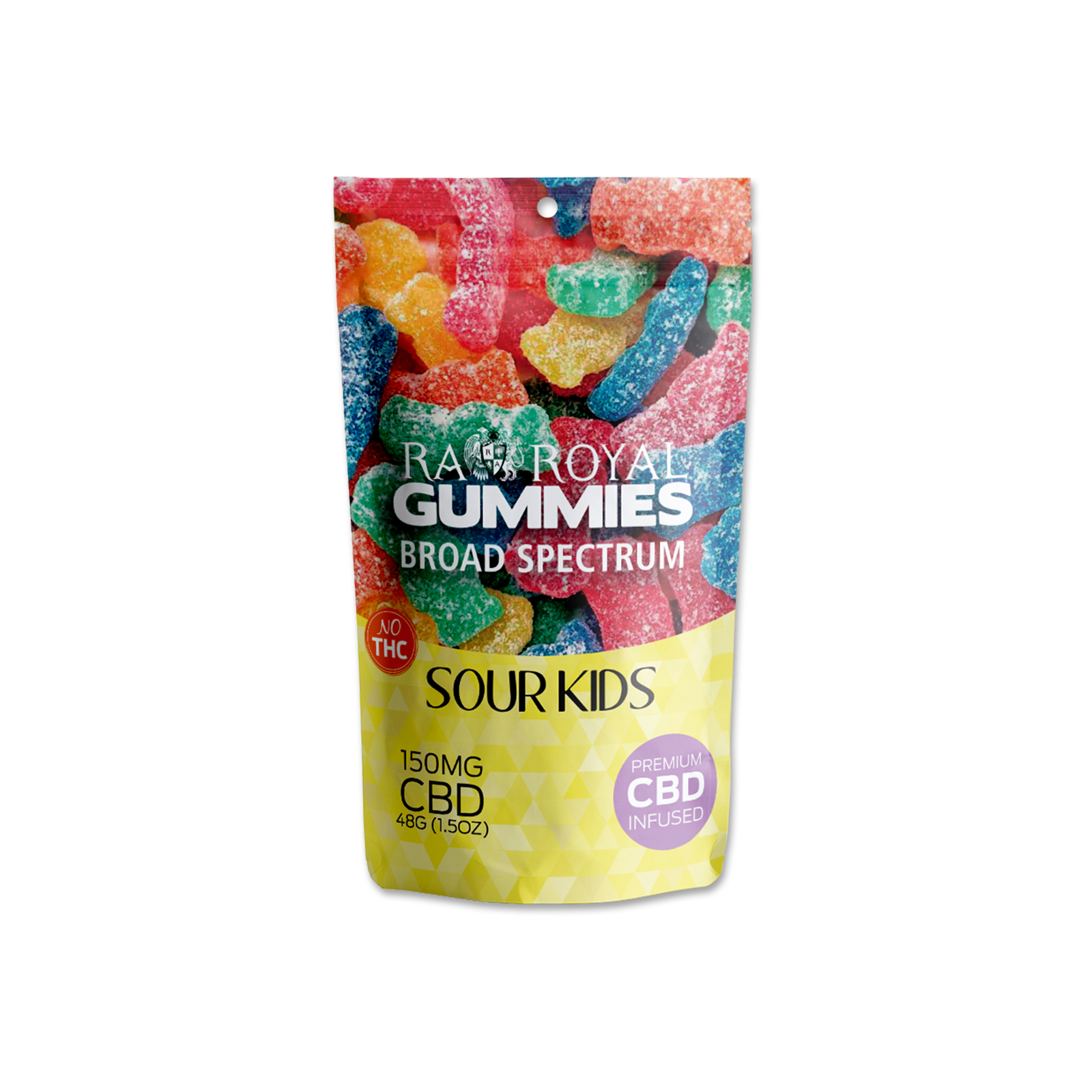 RA Royal: R.A. Royal Gummies: Broad Spectrum CBD Sour Kid Gummy Pouch ...