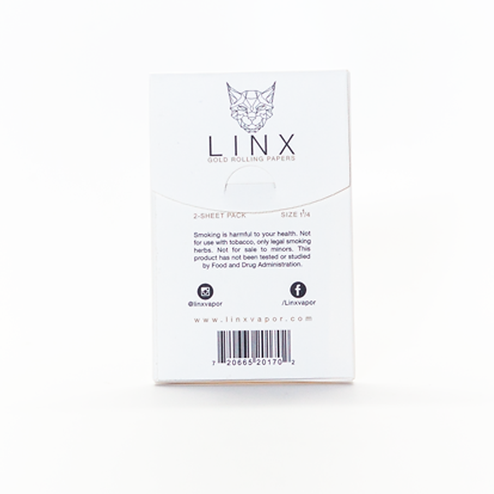 Linx Gold Rolling Paper (2 Sheet Pack) - Linx Vapor