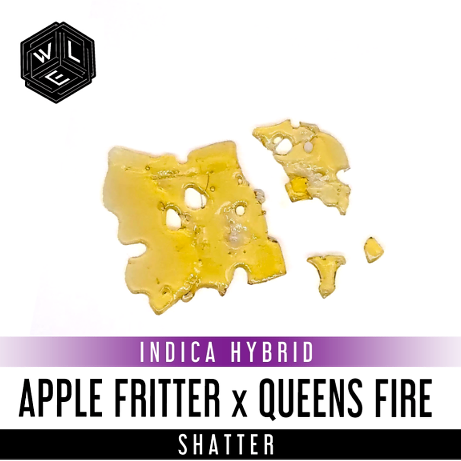 White Label Extracts Apple Fritter x Queens Fire Shatter 1 Gram Leafly