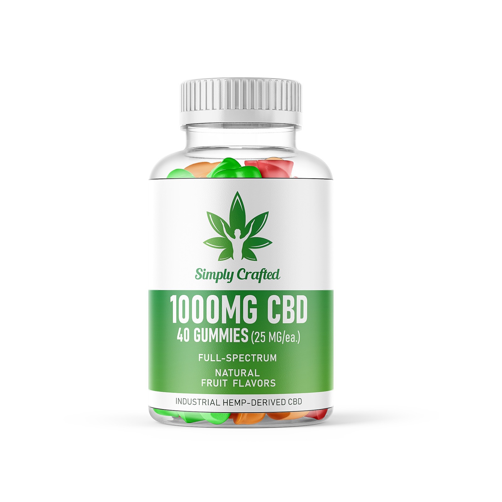 Simply Crafted Free Shipping Save 25 with promo code LEAFLY Organic Gummy Bears 1000mg