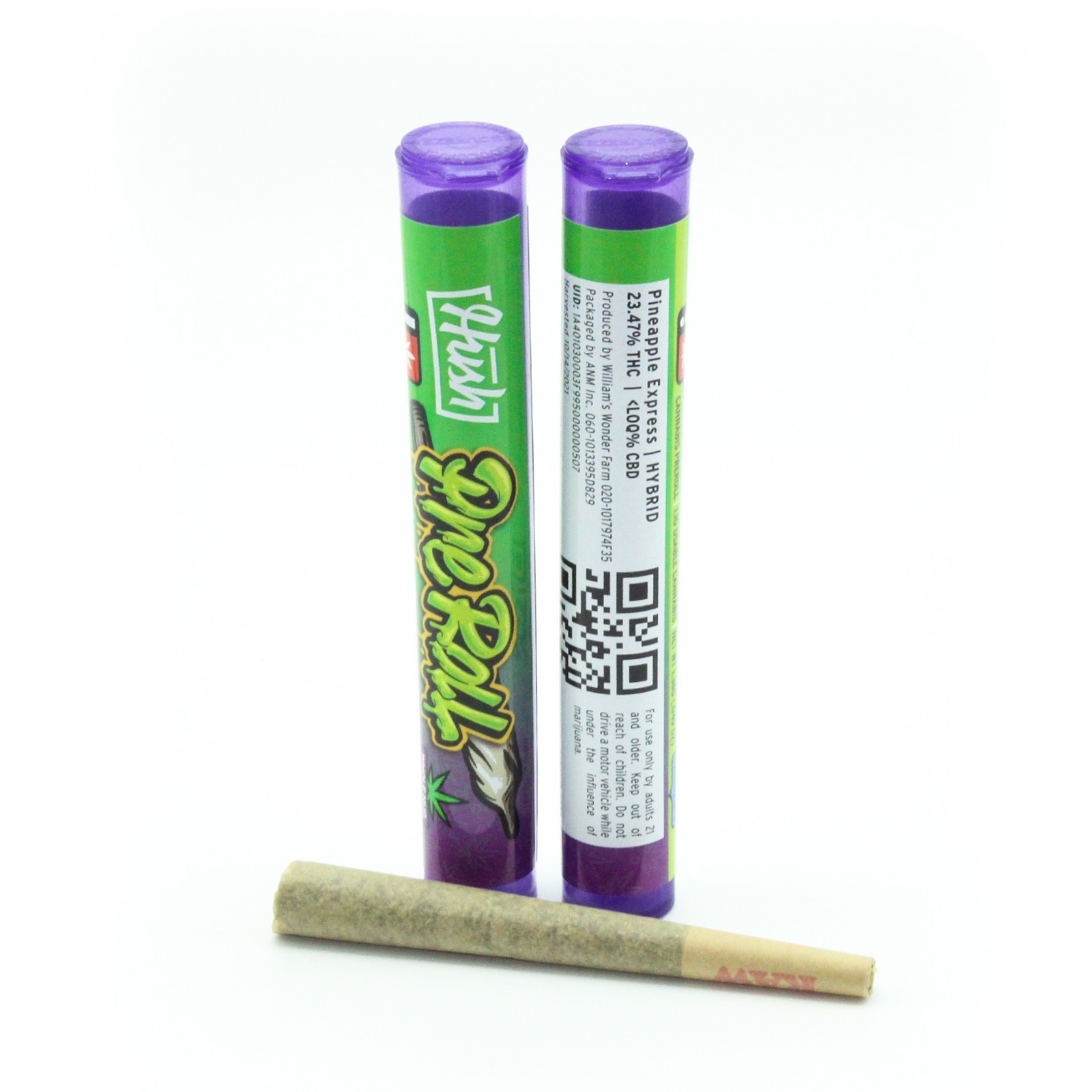 HUSH: Pineapple Express Pre-Roll 1.10g - Hybrid - 23.47% | Leafly