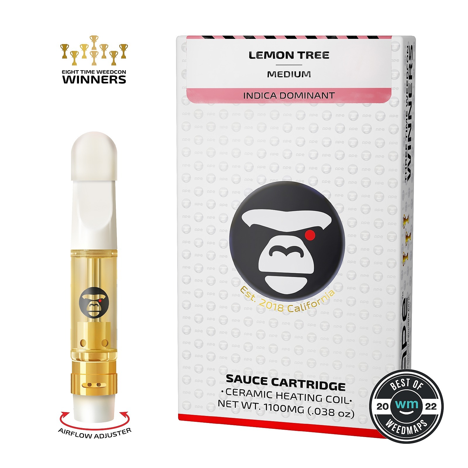 APE Premium Cannabis Corp. LEMON TREE sauce carts 1100 mg. Leafly