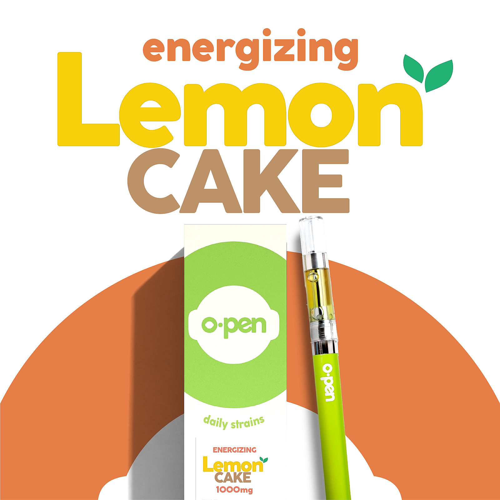 O.pen O.pen Daily Strains Lemon Cake (Energizing) 1000mg Leafly