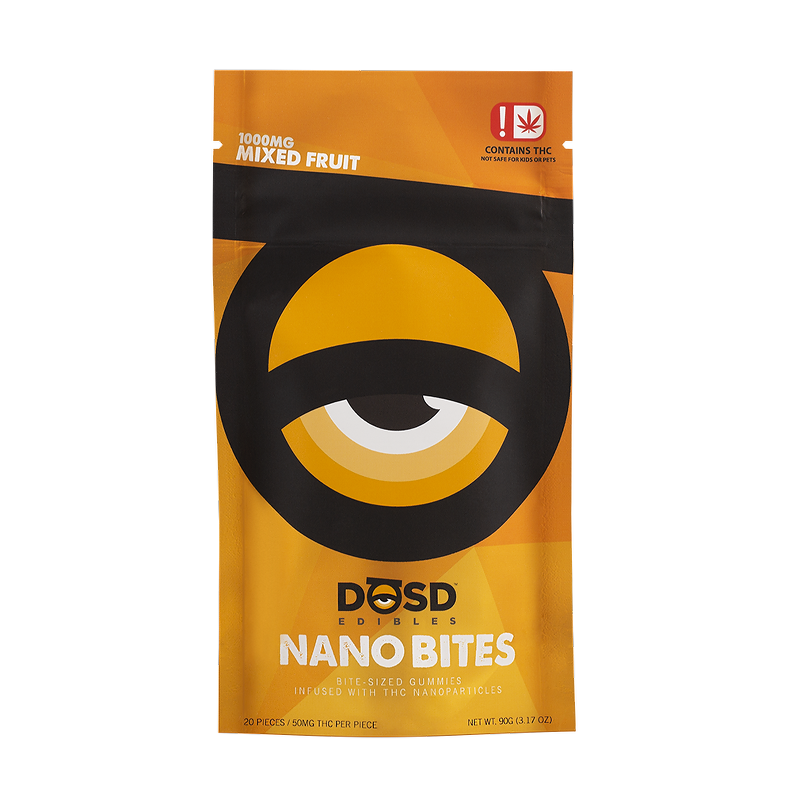 DŌSD Edibles Nano Bites Mixed Fruit 1000mg (Sativa) Leafly