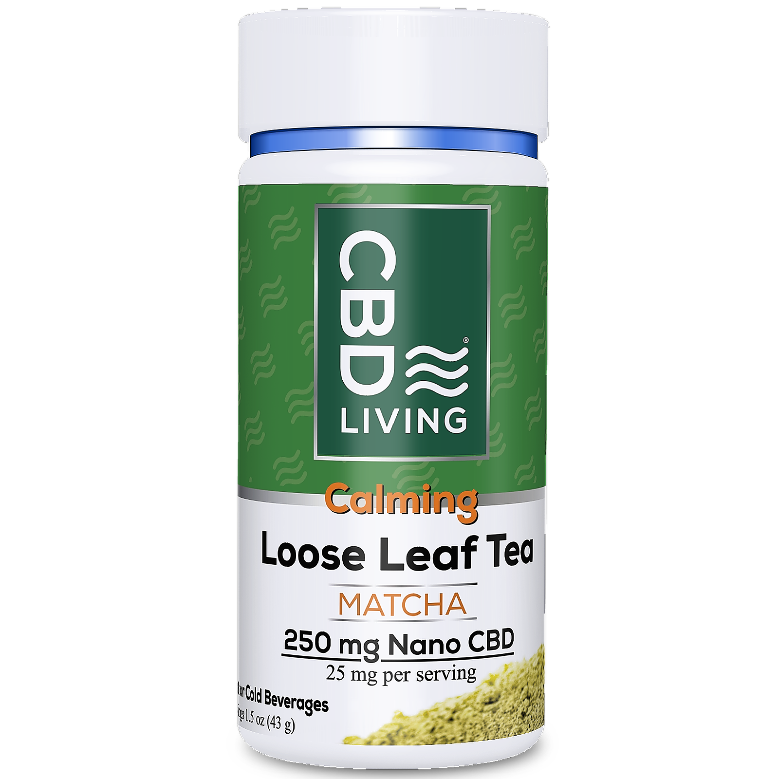 CBD Living Matcha Instant Tea 250mg Leafly
