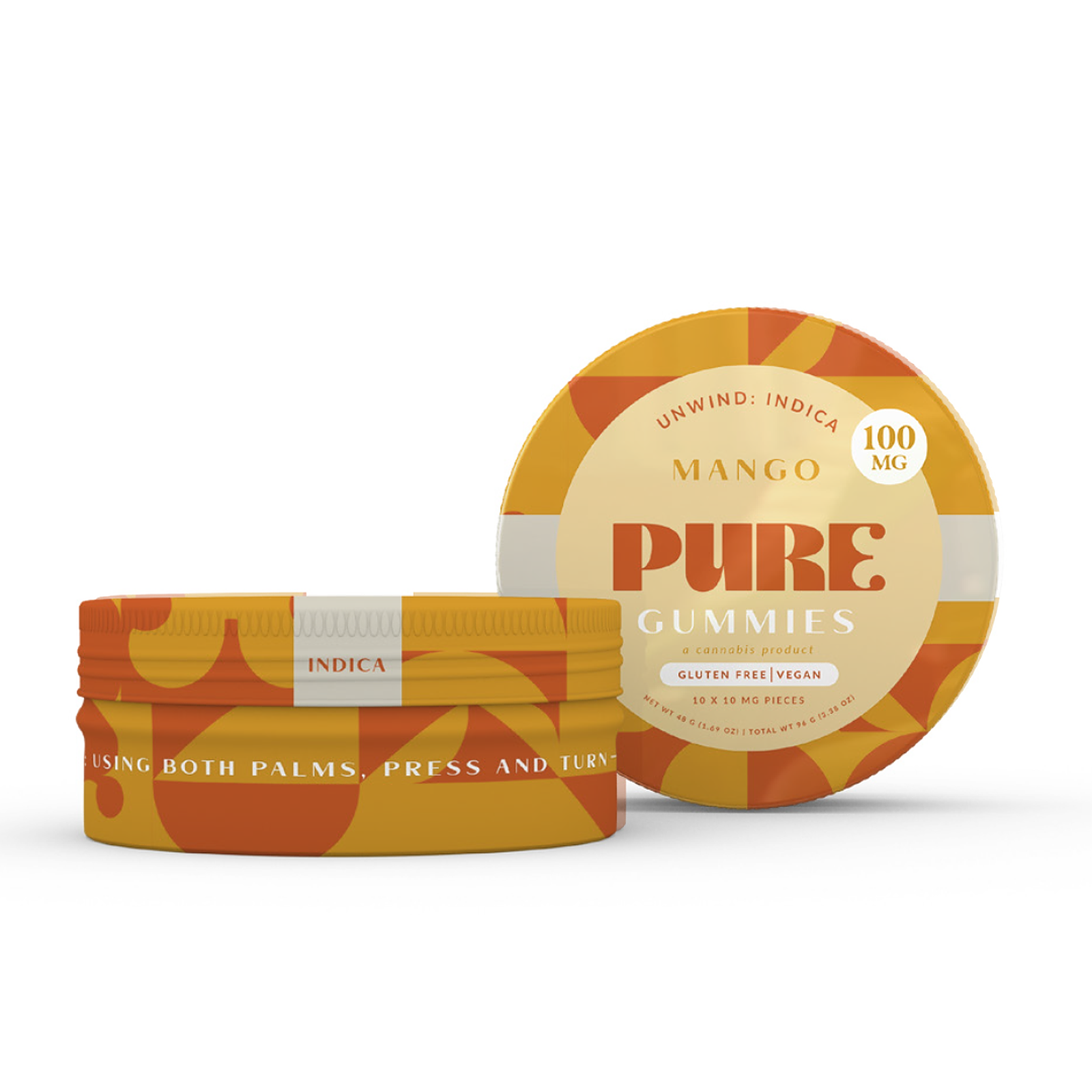 Pure Edibles: Pure Gummies 100mg Mango | Leafly