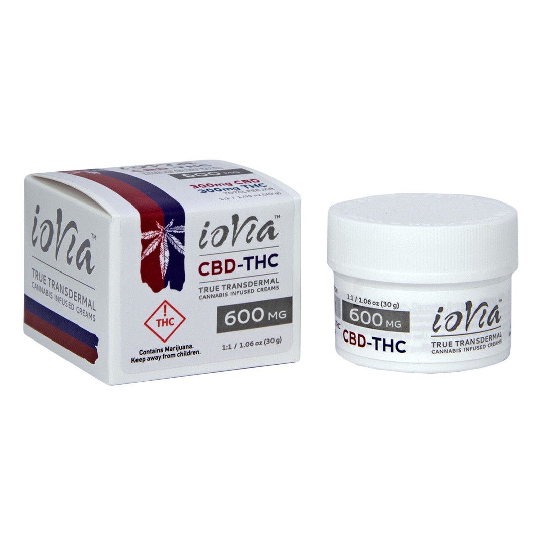 ioVia™ True Transdermal Cream CBD-THC 600mg