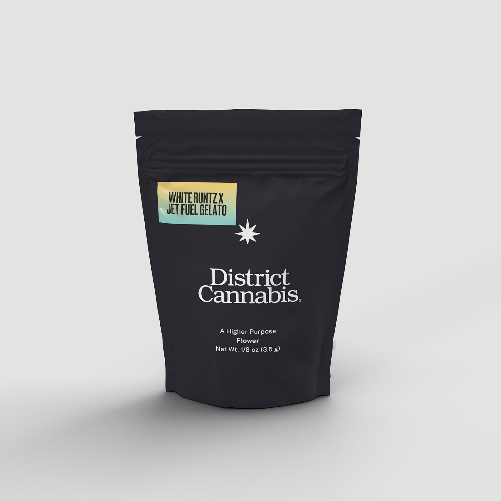 District Cannabis White Runtz x Jet Fuel Gelato Flower 3.5g Leafly