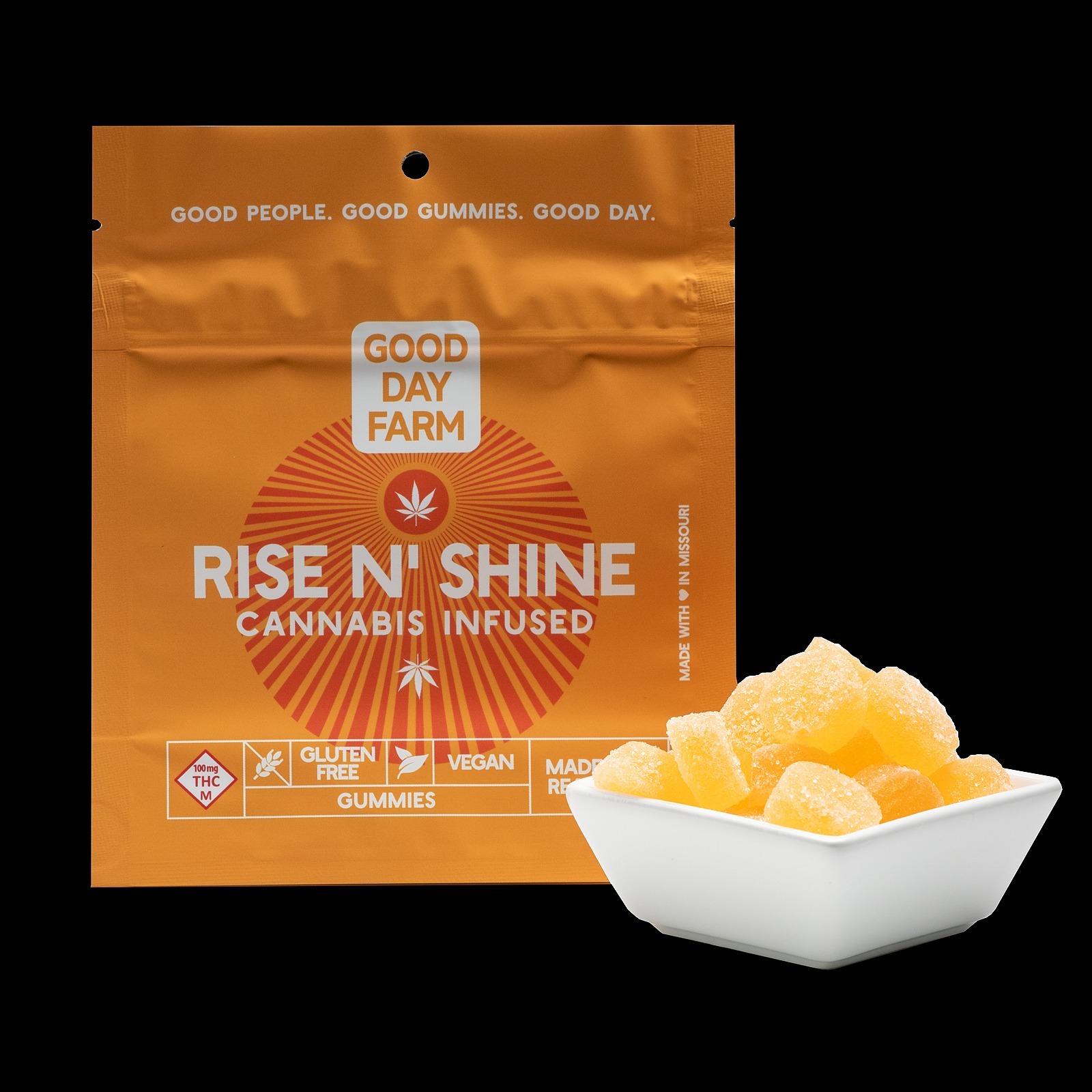 Good Day Farm Night Night Gummies Good Day Farm: Rise N' Shine Gummies 100mg 10-pack | Leafly