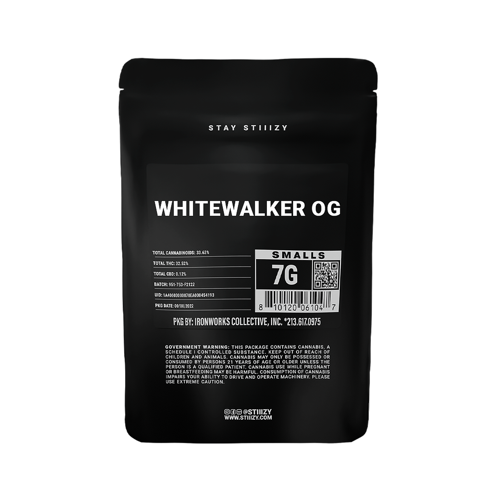 STIIIZY WHITE WALKER OG BLACK LABEL 7G Leafly