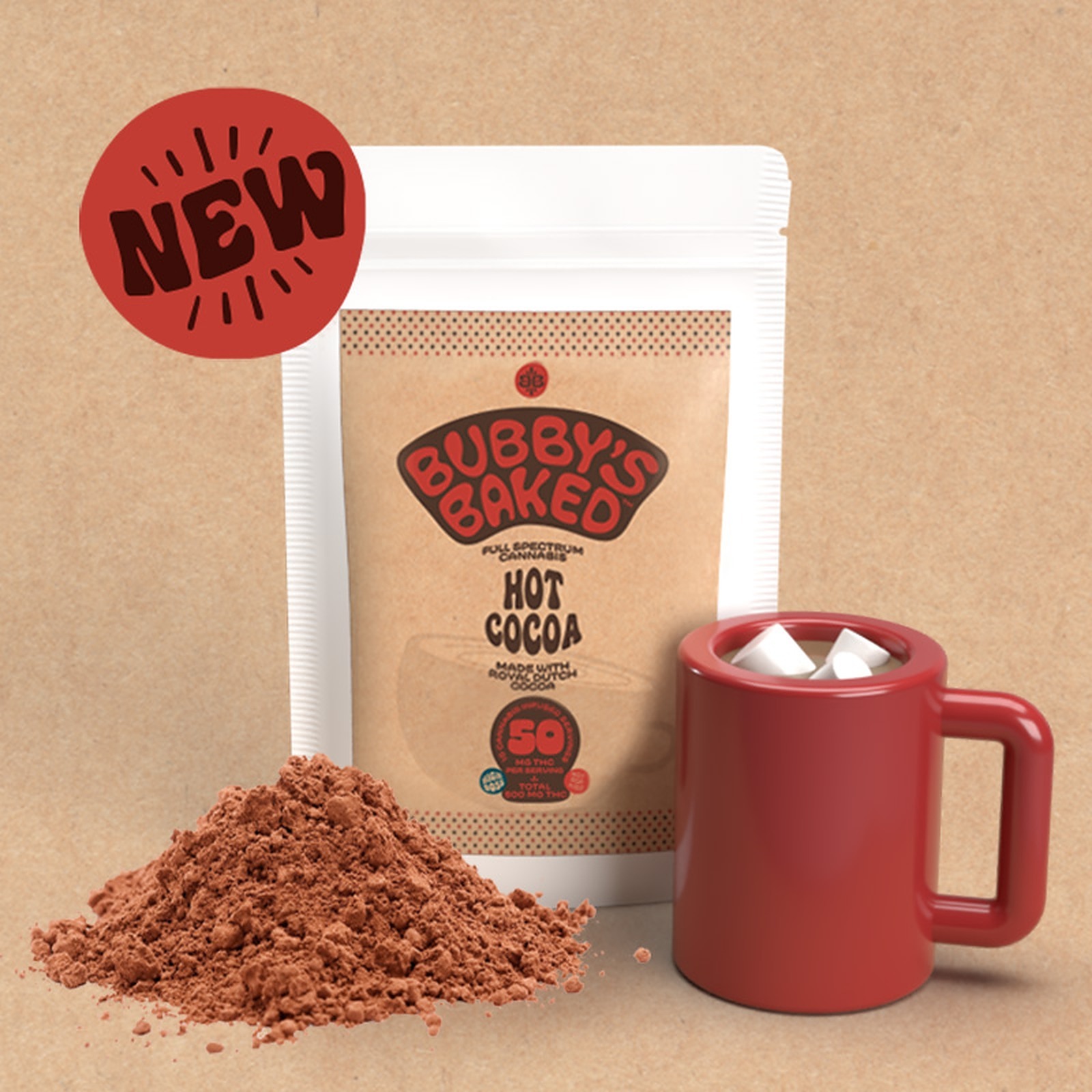 Bubby's Baked Hot Cocoa [10pk] (500mg THC) Leafly