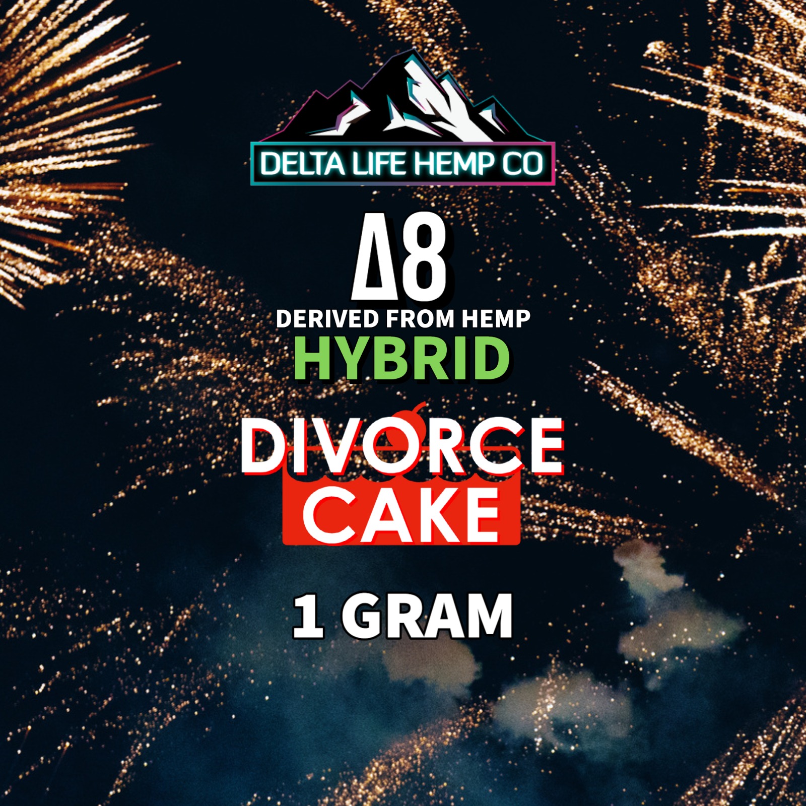 Delta Life Hemp Delta 8 Divorce Cake 1 Gram Indica Vape Cartridge Leafly