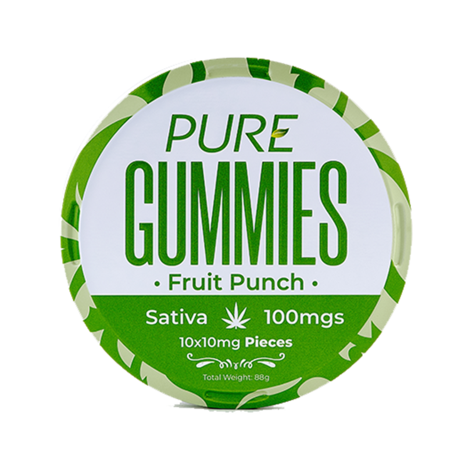 Pure Gummies 100mg Fruit Punch Leafly