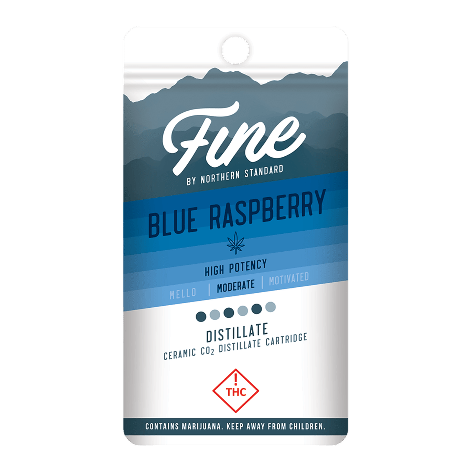 Northern Standard: FINE - Blue Raspberry 0.5g Flavored Distillate | Leafly