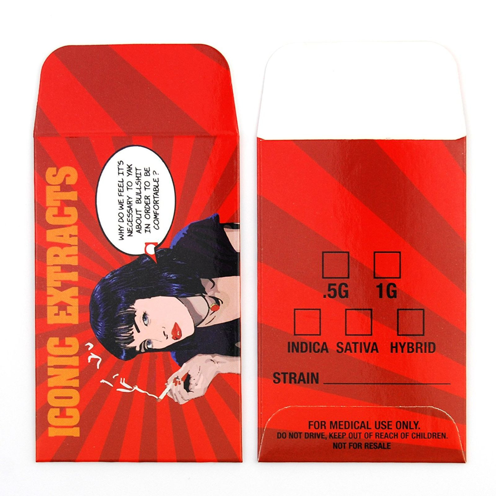 Shatter Labels ICONIC EXTRACTS Pulp Fiction Poster Style Coin