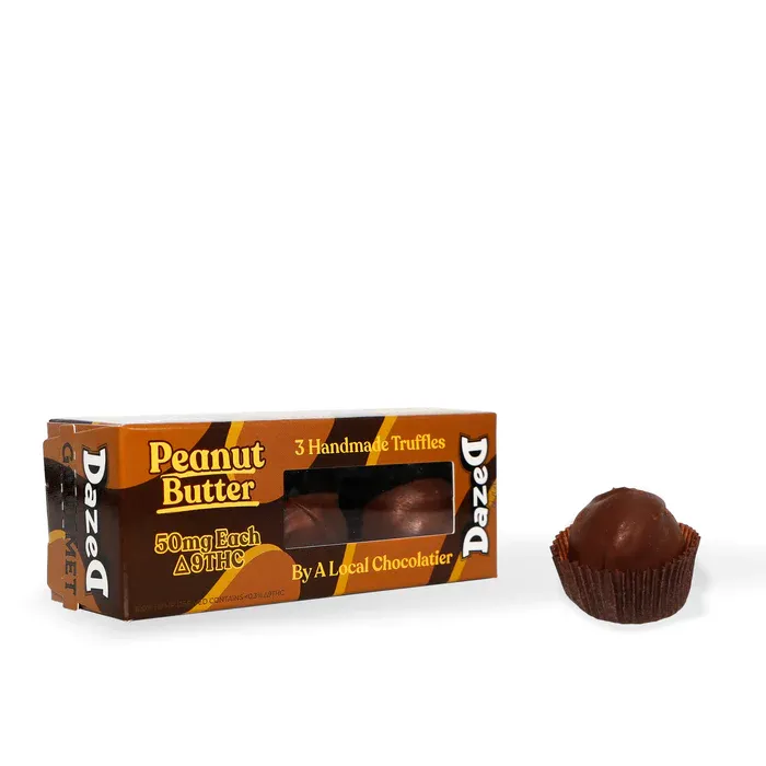 DazeD8 Peanut Butter Delta 9 Gourmet Trufflez [50Mg] Leafly