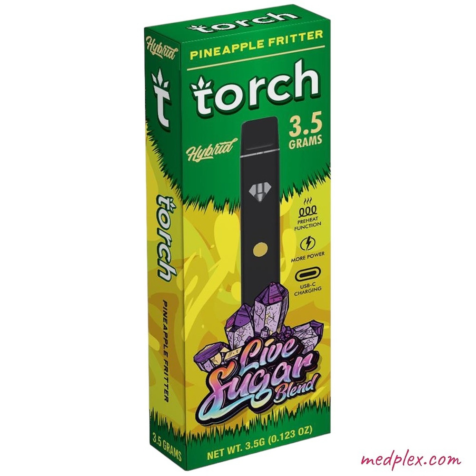 MedPlex Online Dispensary Torch Live Sugar Pineapple Fritter THC