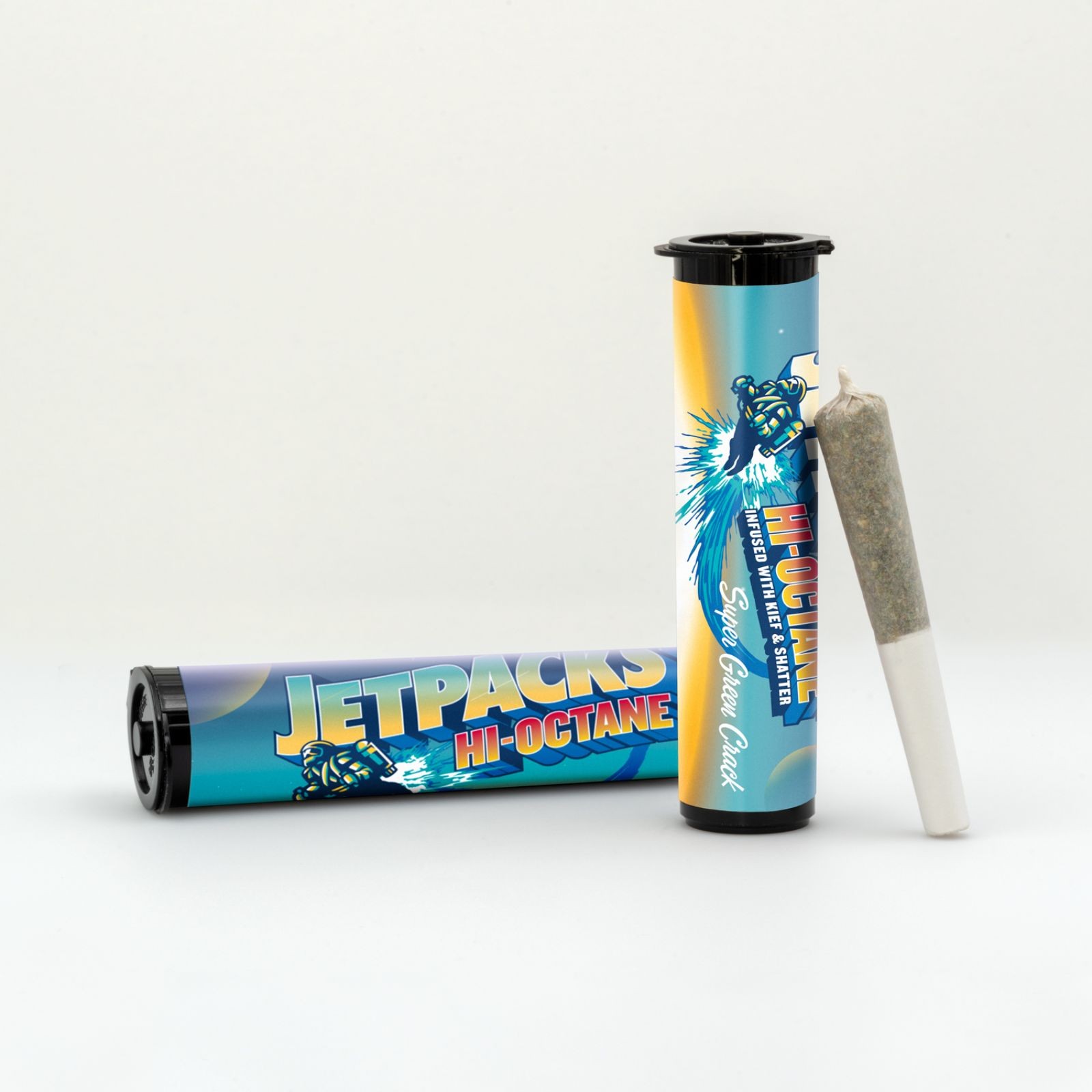 Jetpacks FJ-3 Grape Jelly Terpene Infused Kief Coated Pre-Roll 5-pack  (Indica) 35.45% {3g} - FlynnStoned Cannabis Company