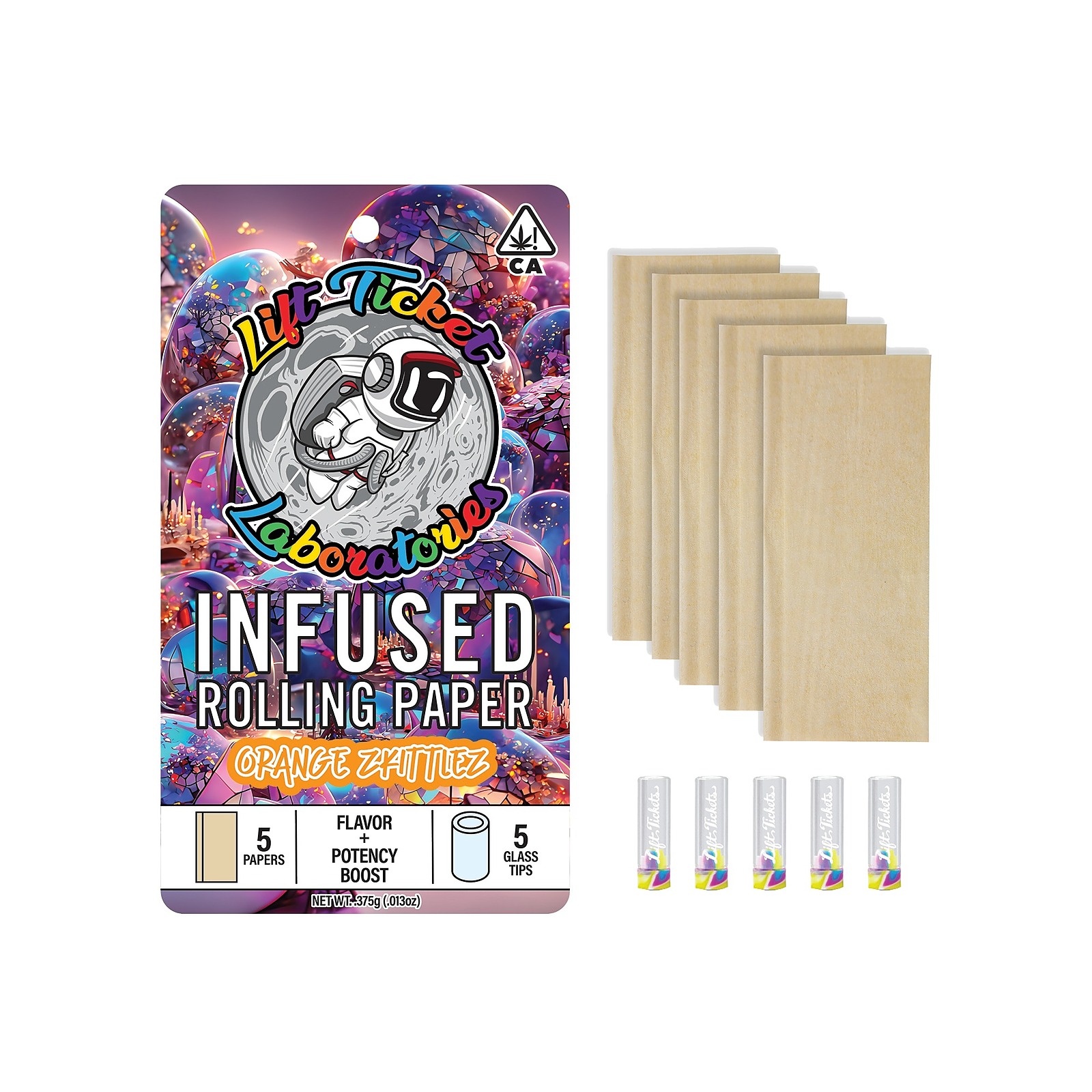 Lift Tickets: Orange Zkittlez - Infused Rolling Paper Multipack (5 ...