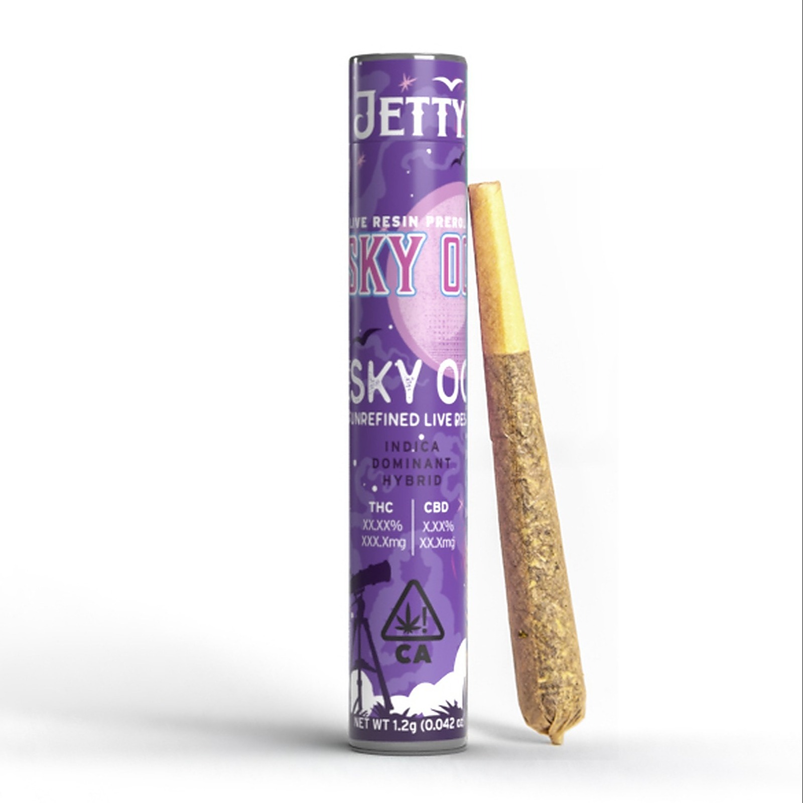 Jetty Extracts Sky OG x Sky OG UNREFINED Live Resin Infused Preroll