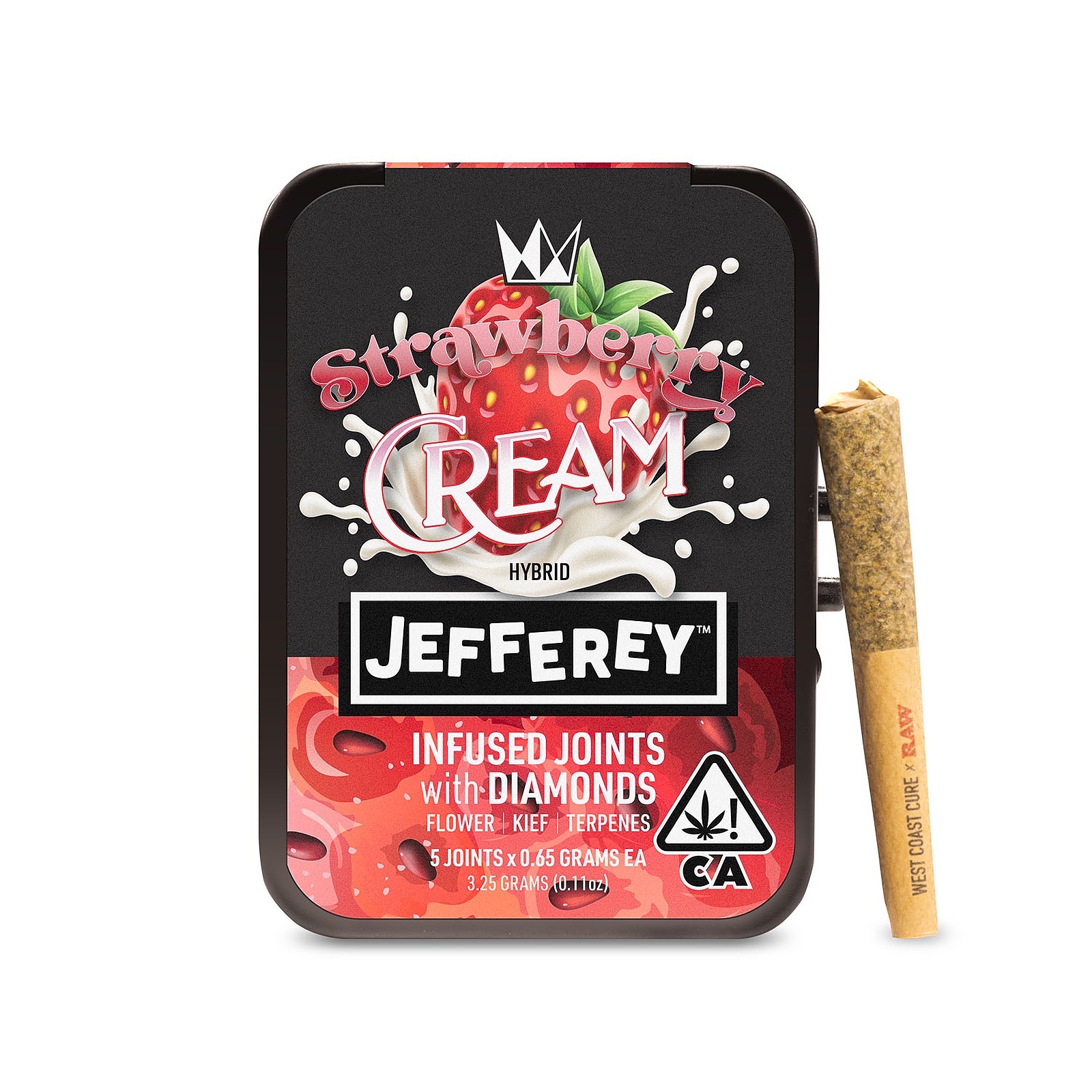 West Coast Cure: Strawberry Cream - Jefferey Infused Joint .65g 5 Pack ...