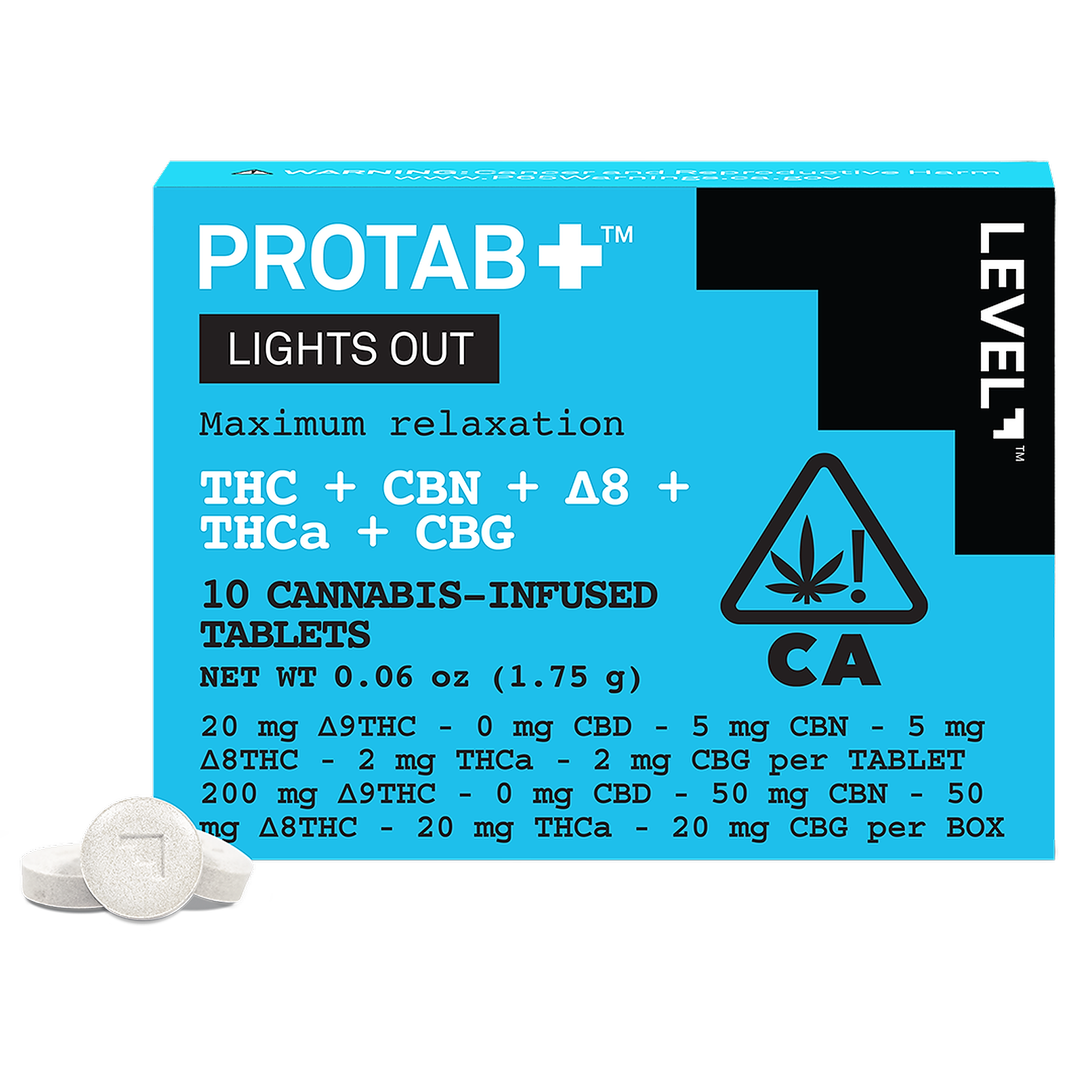 LEVEL: LIGHTS OUT PROTAB+™ | Leafly