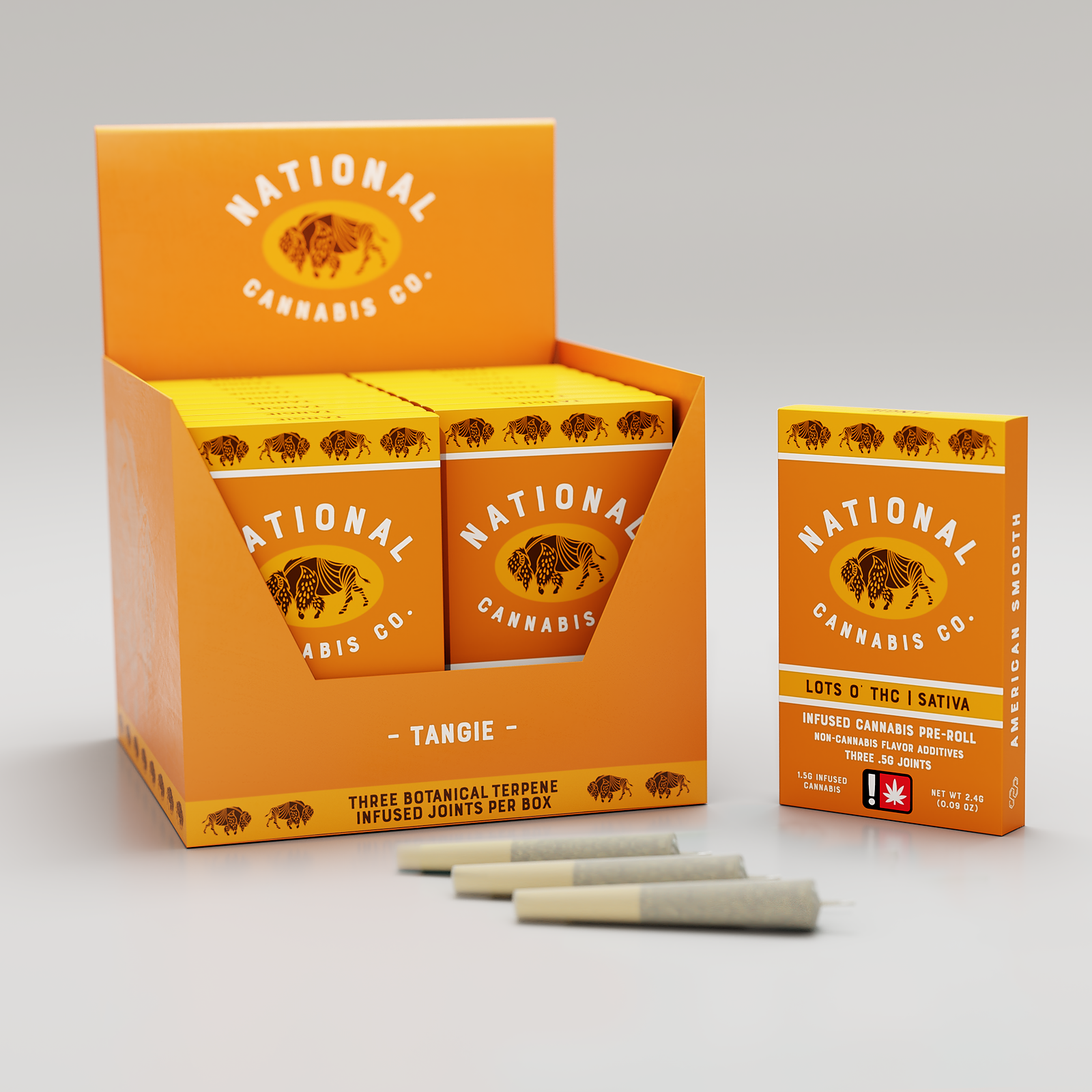 National Cannabis Company: Tangie - Infused - Pre-Roll .5g 3Pack