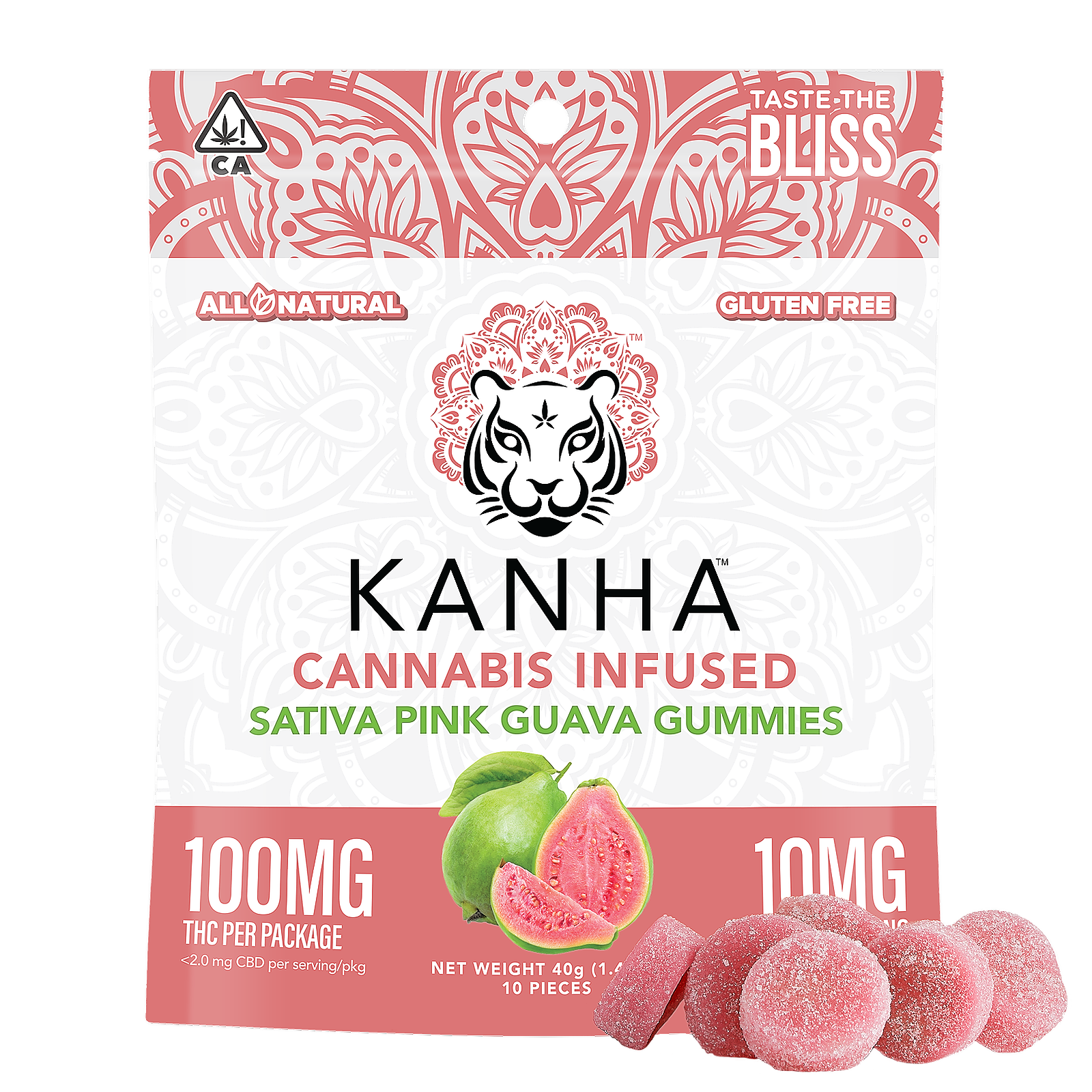 KANHA KANHA Pink Guava Sativa 100mg THC 10 pieces Leafly