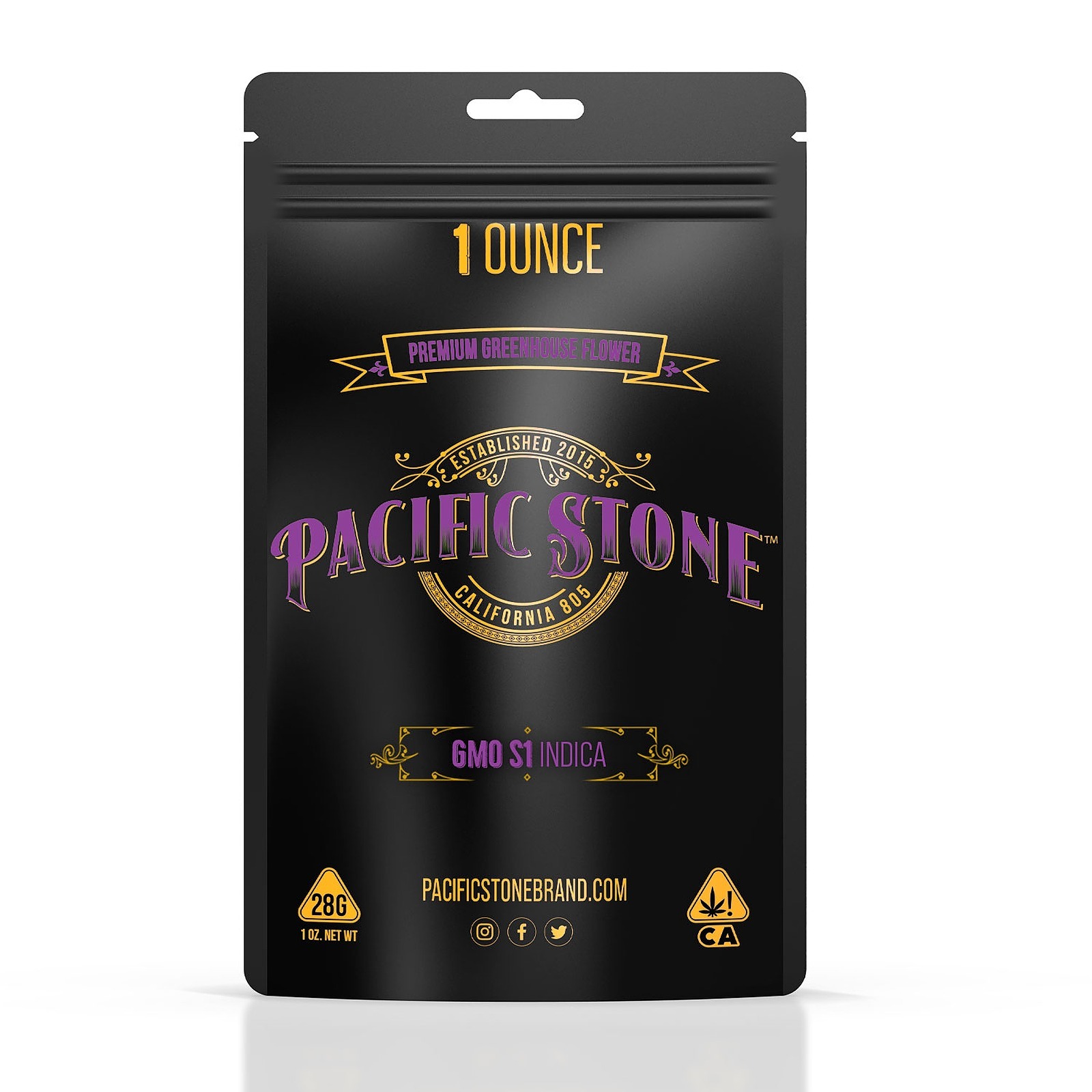 Pacific Stone Pacific Stone GMO S1 Indica Flower (28g) Leafly