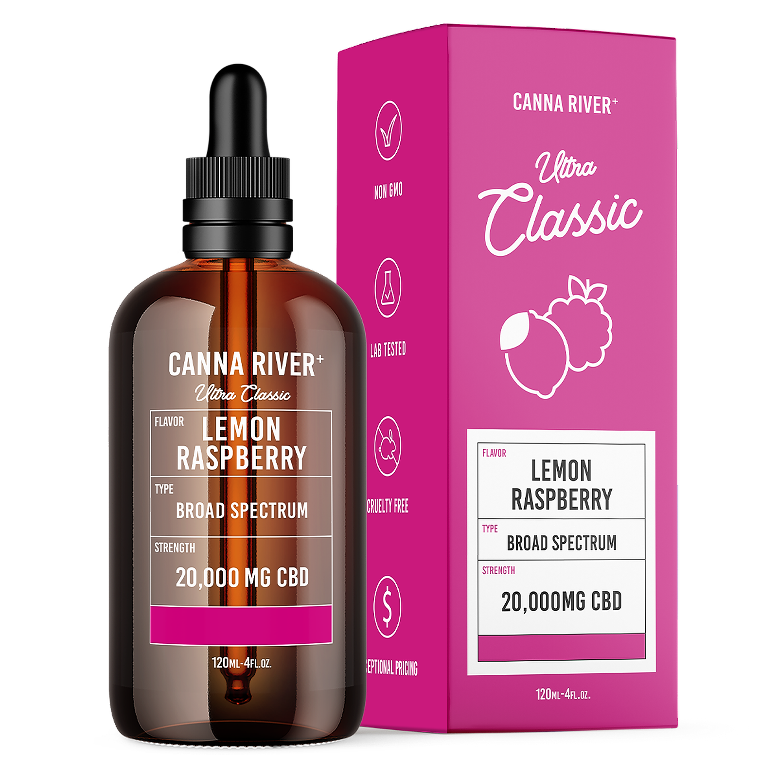Canna River Ultra Classic Tincture Lemon Raspberry / 20,000mg