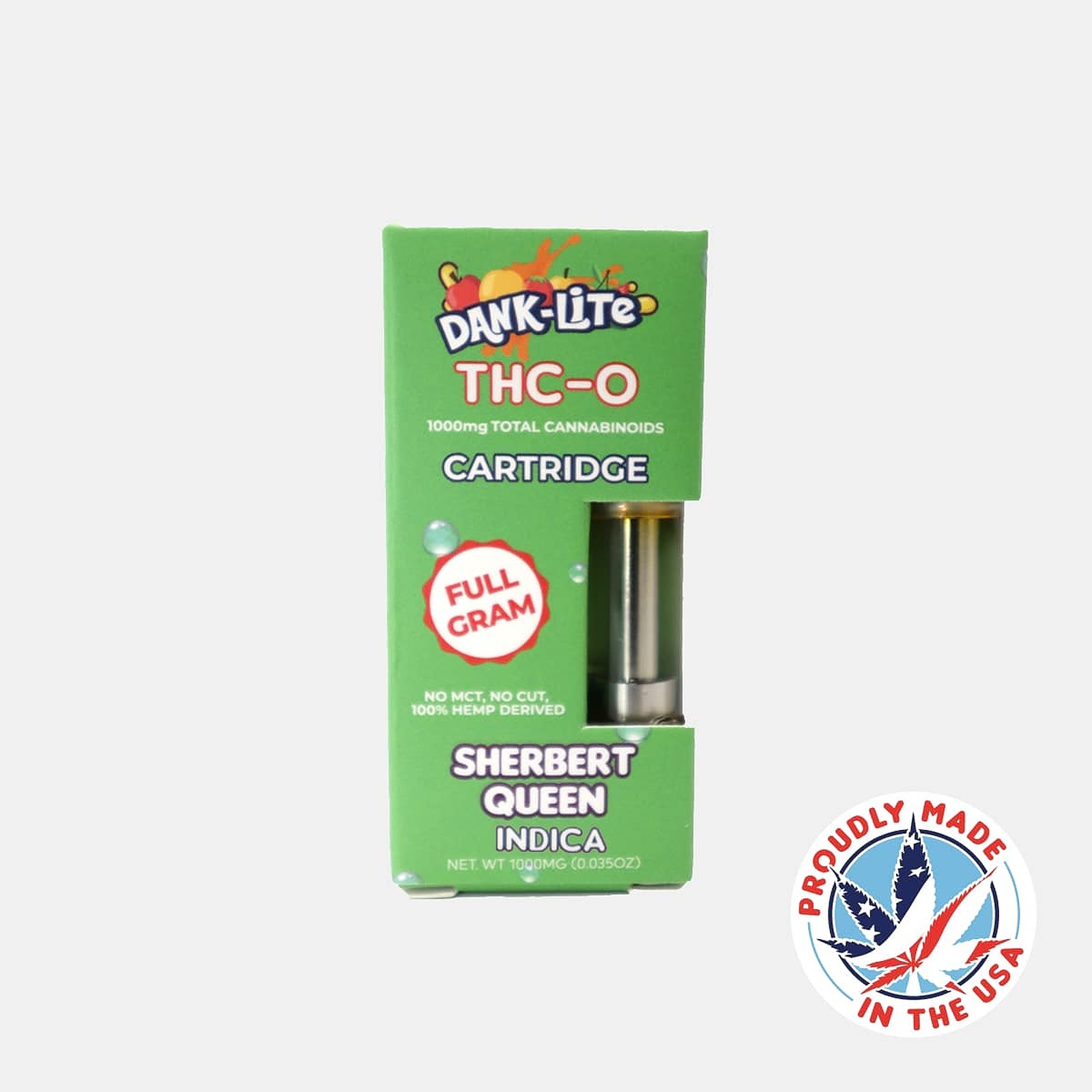 DankLite: THC-O Vape Cartridge – Sherbert Queen (Indica) | Leafly