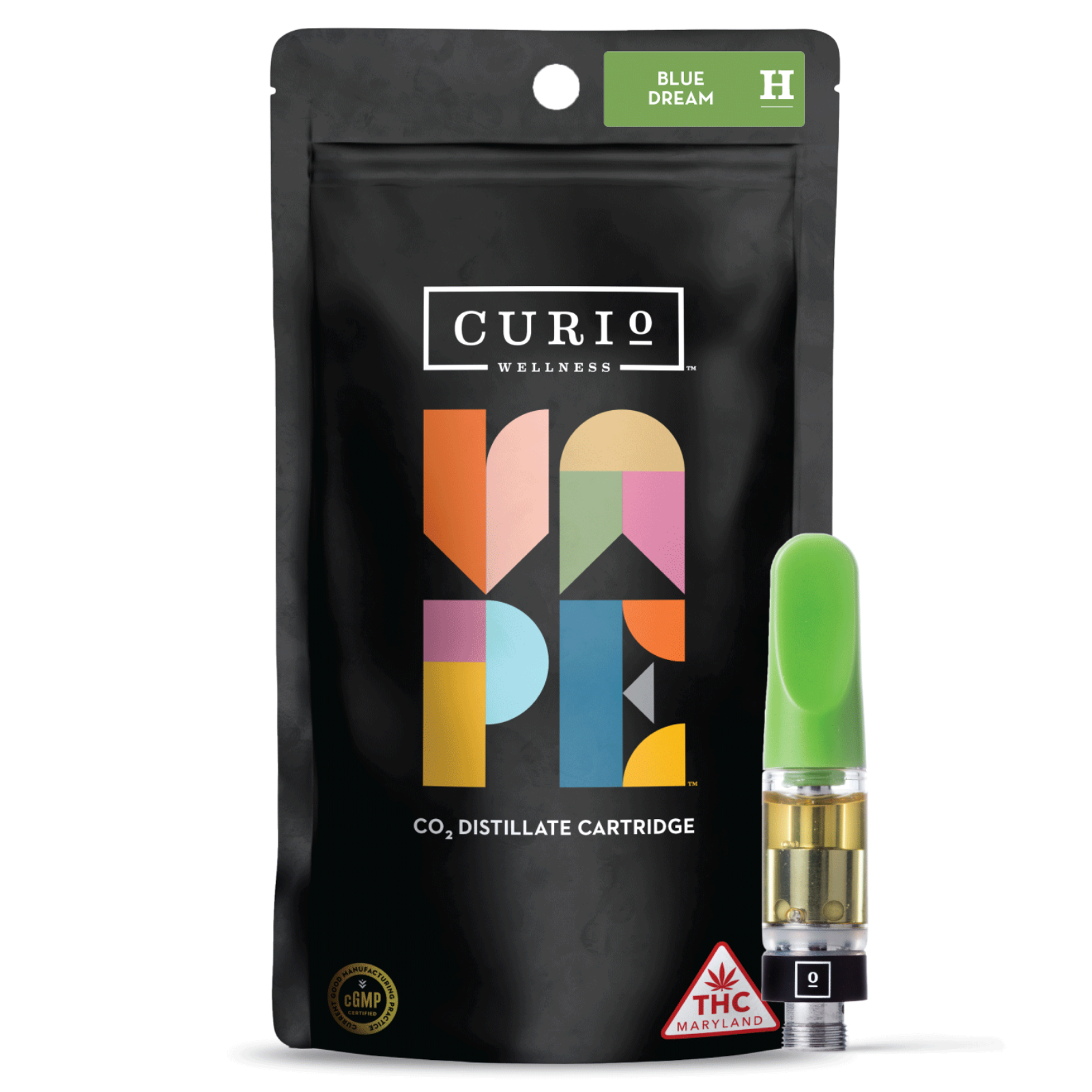 Curio Wellness Blue Dream Vape Cartridge [1g] Leafly