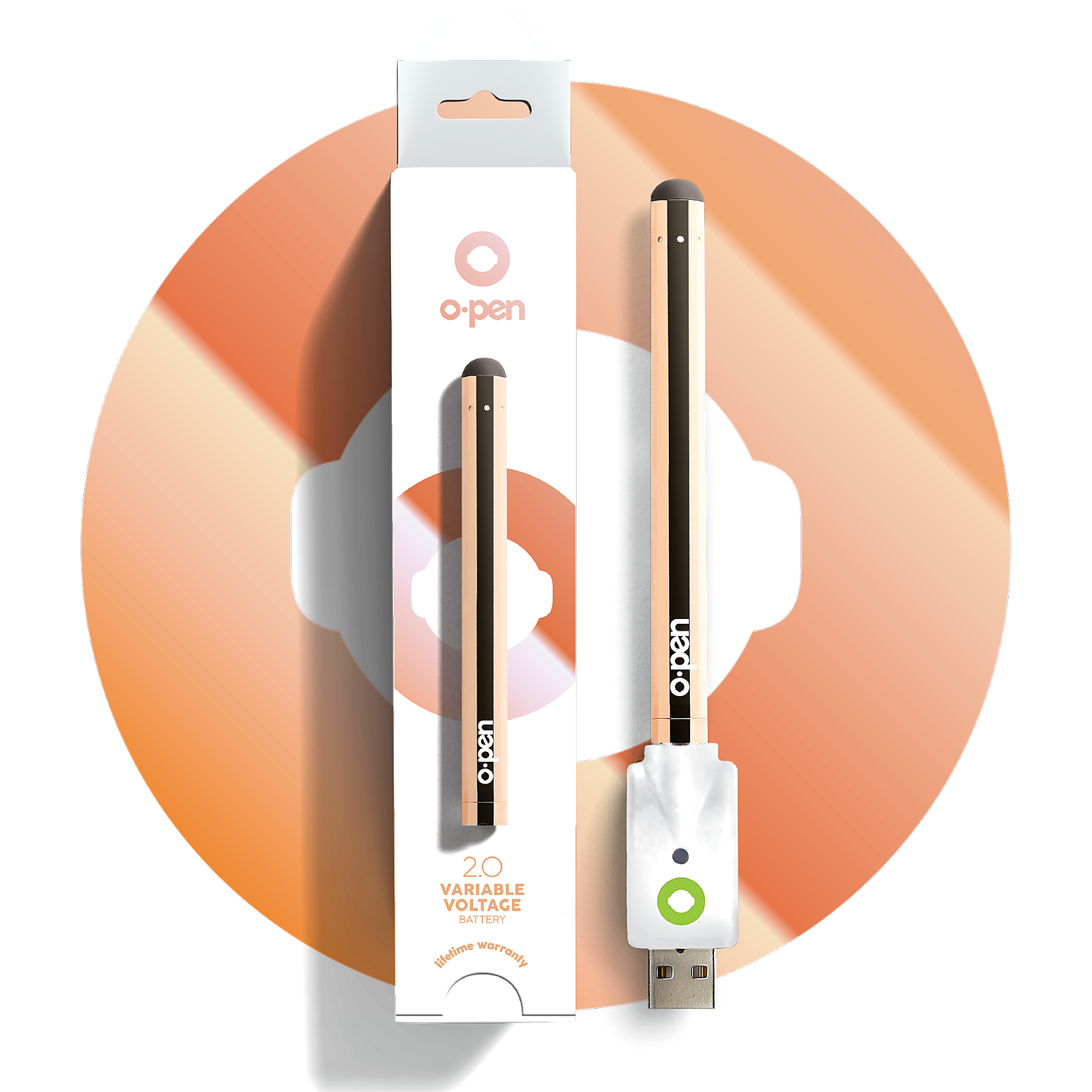 O.pen: O.pen 2.0 Rose Gold Battery | Leafly