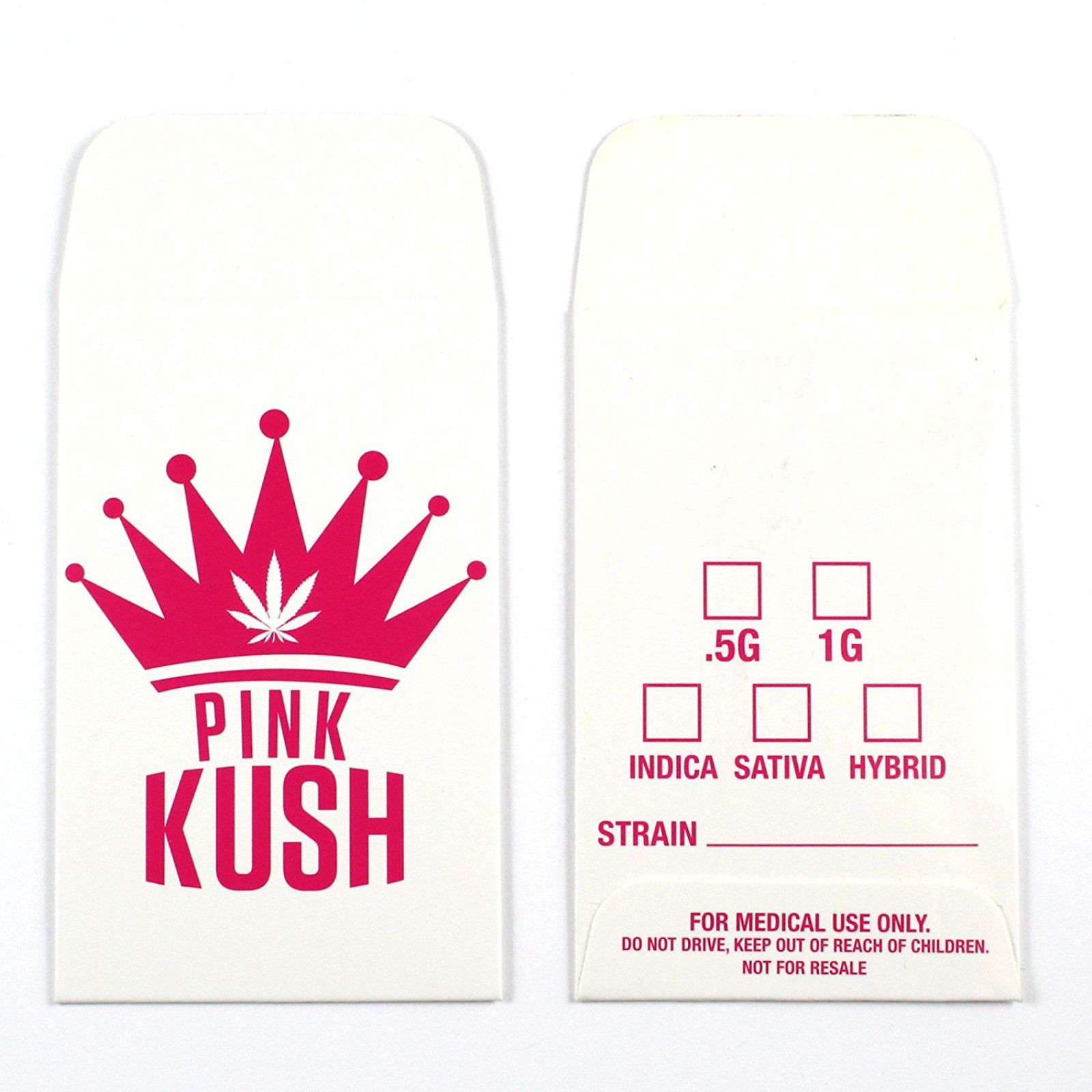Shatter Labels: 25 PINK KUSH Strain Concentrate Envelopes by Shatter Labels  #304 | Leafly