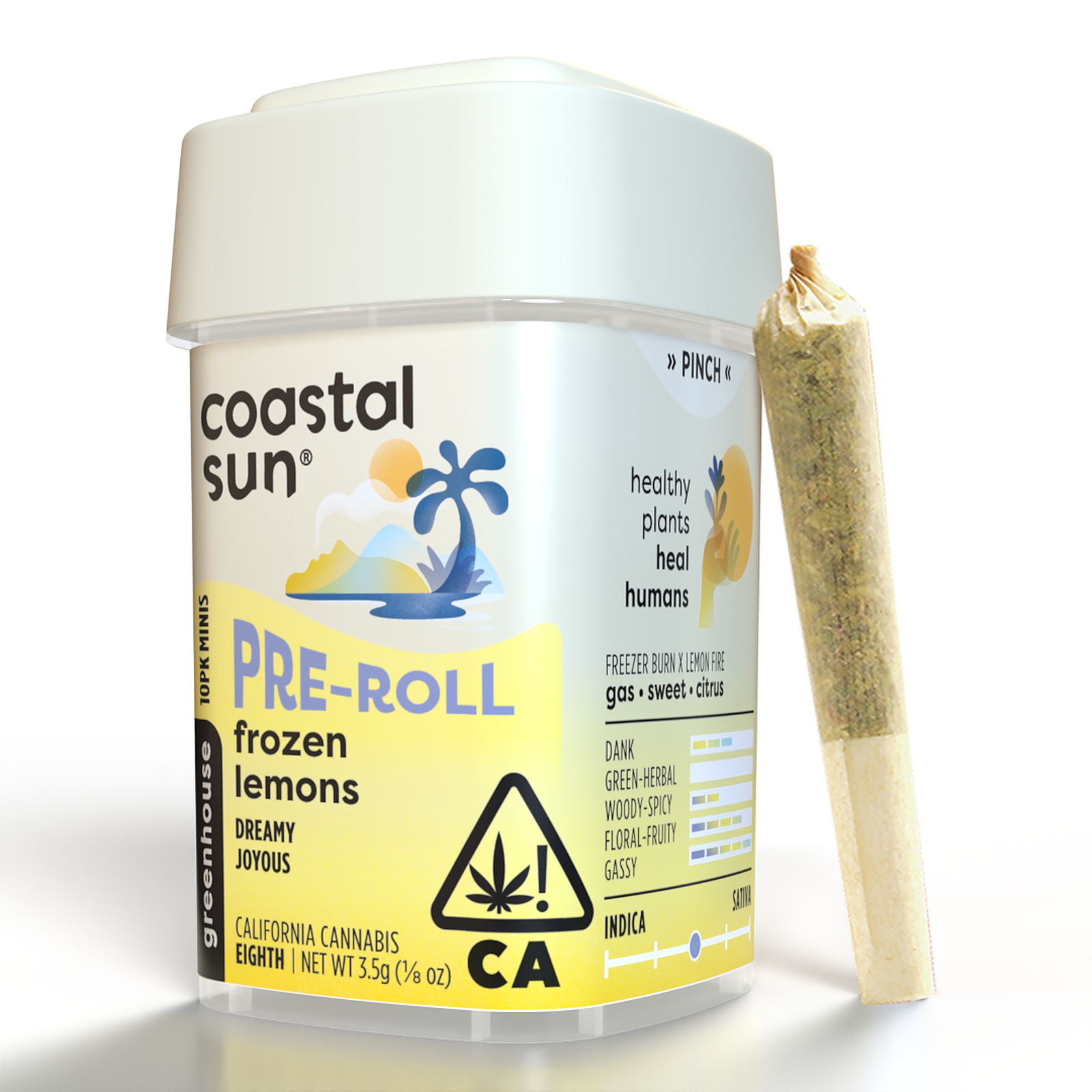 Coastal Sun Farm Frozen Lemons Greenhouse PreRoll 10Pack Leafly
