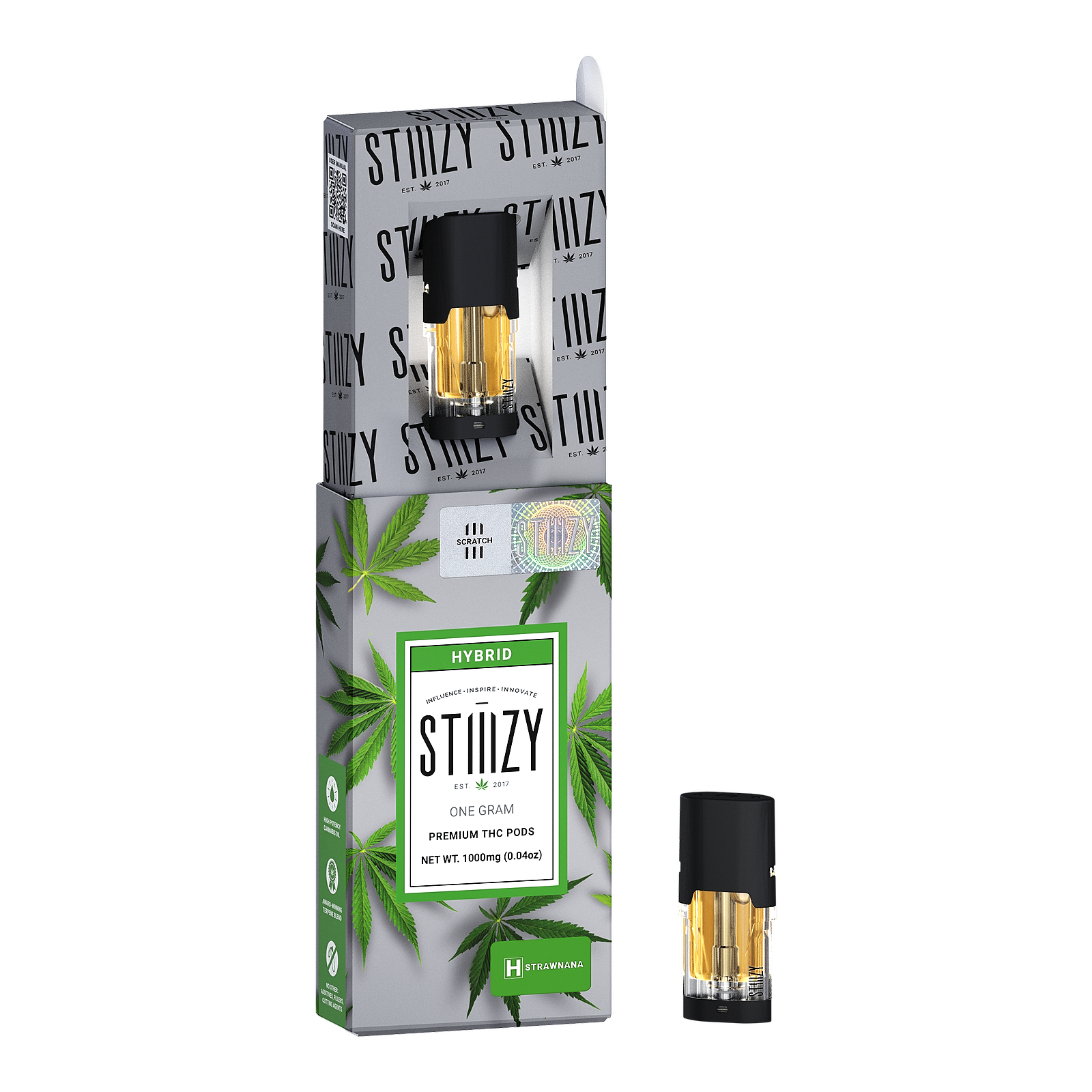 STIIIZY: STRAWNANA - PREMIUM THC POD 1G | Leafly