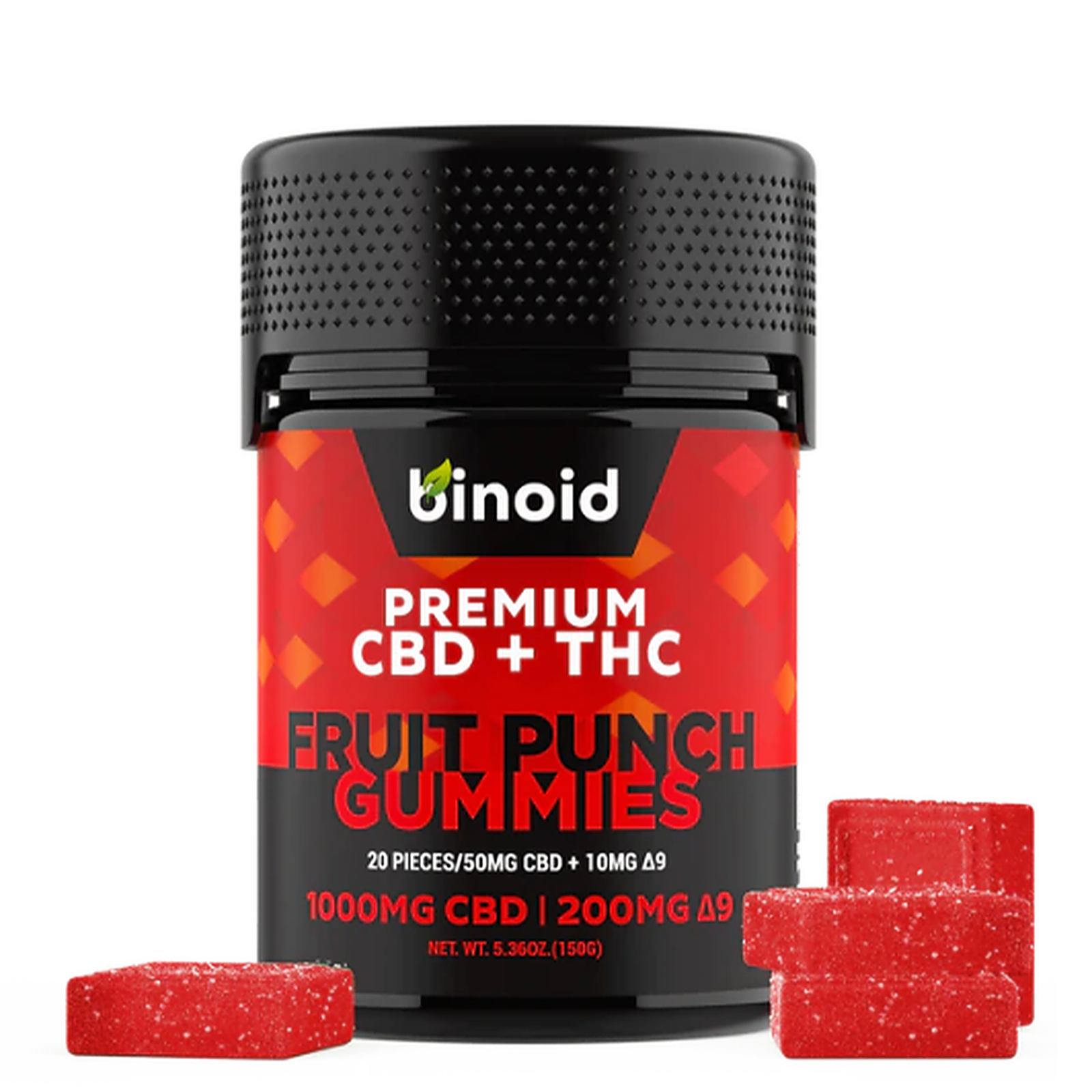 Binoid Delta 9 THC Gummies Fruit Punch Leafly