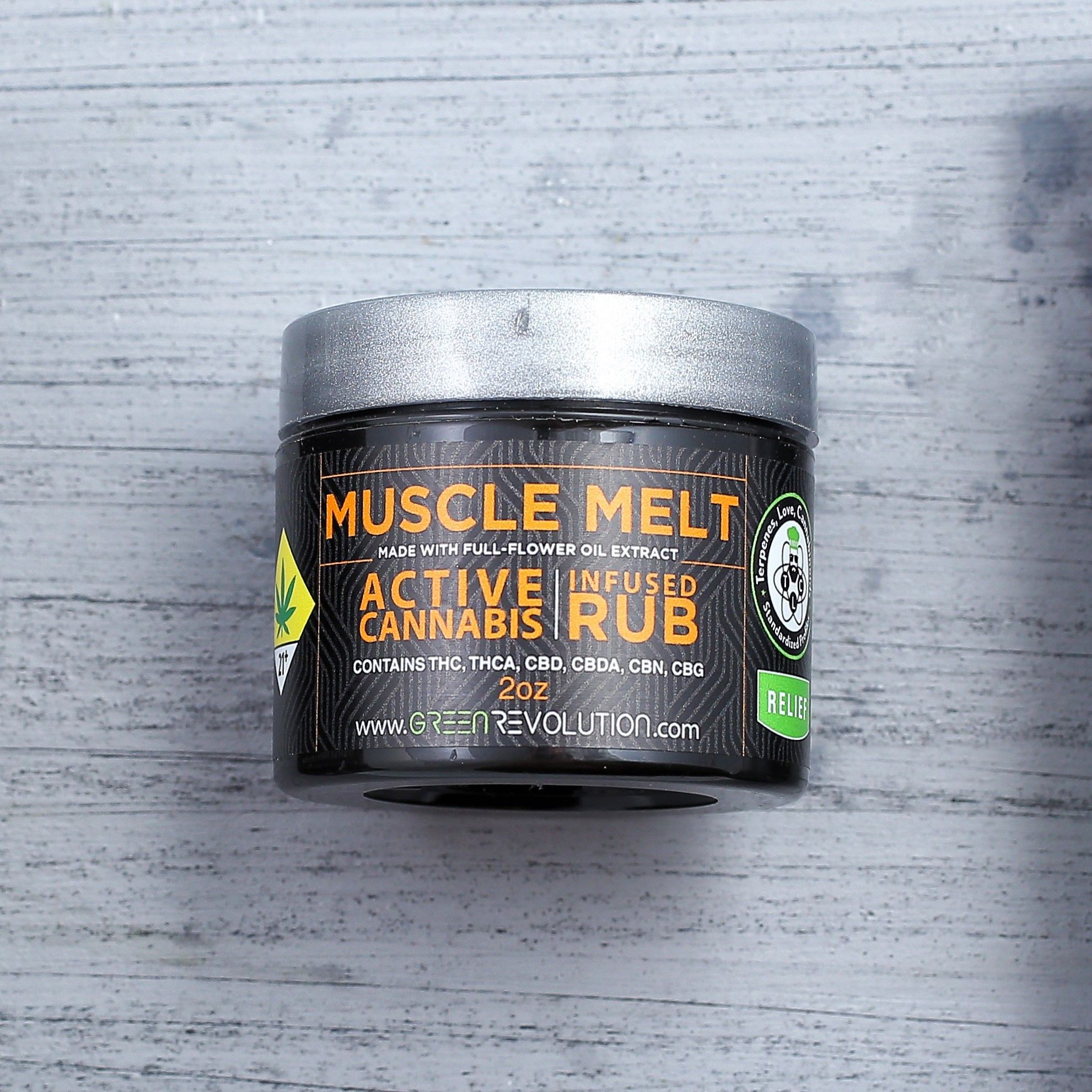 Green Revolution: Muscle Melt Salve 160mg (2oz) | Leafly