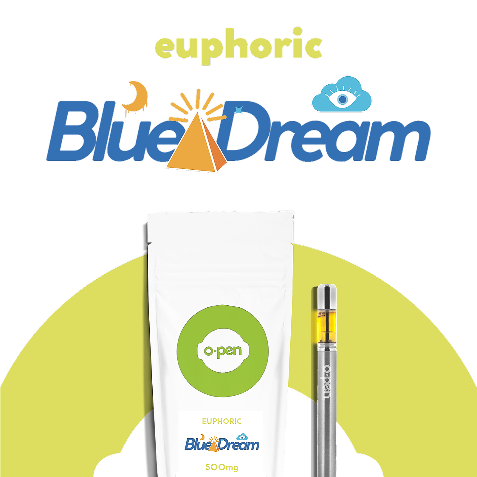 O.pen O.pen Micro Blue Dream (Euphoric) 500mg AllInOne Vape Pen