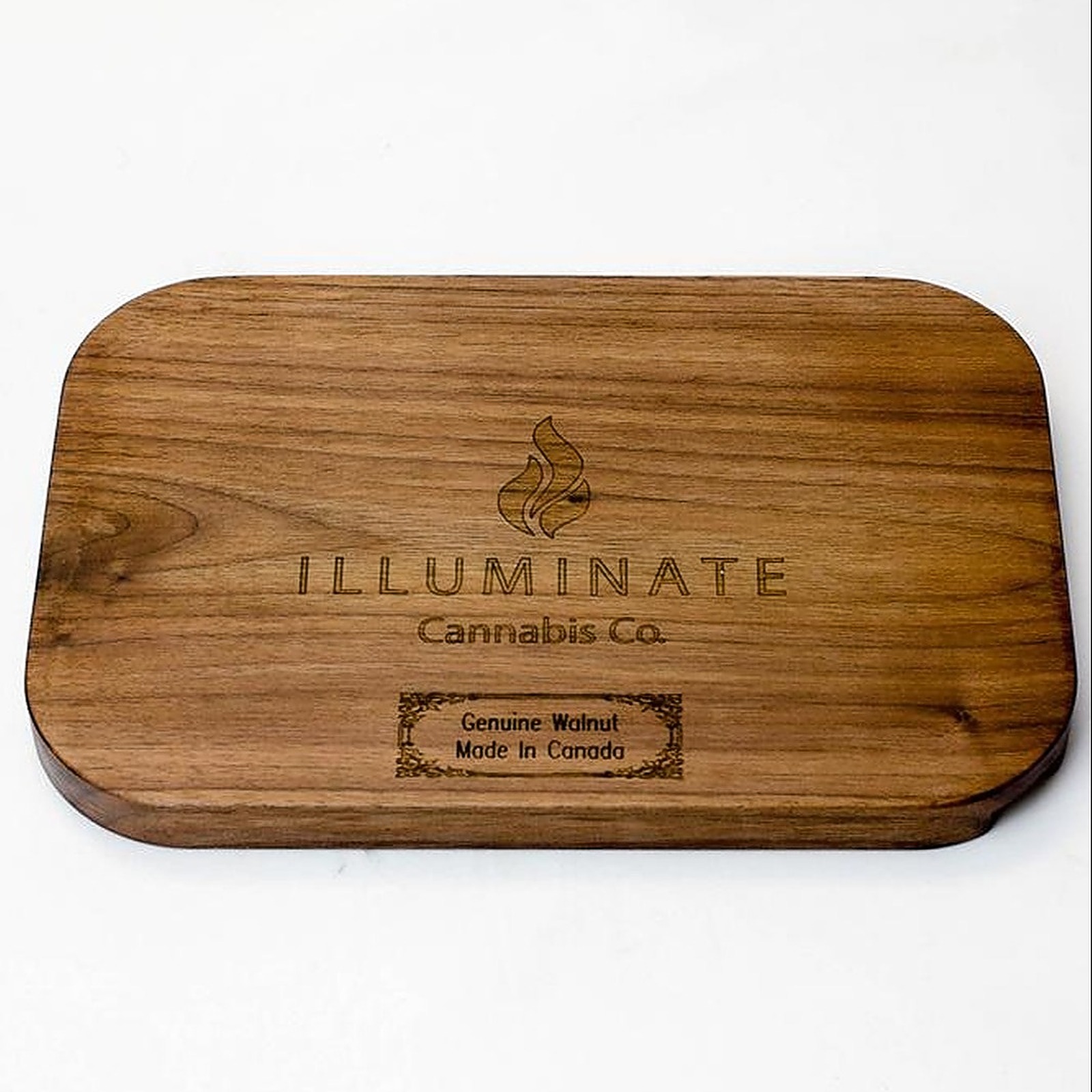Illuminate Cannabis Co.: Rolling Tray MK2 (Genuine Walnut)