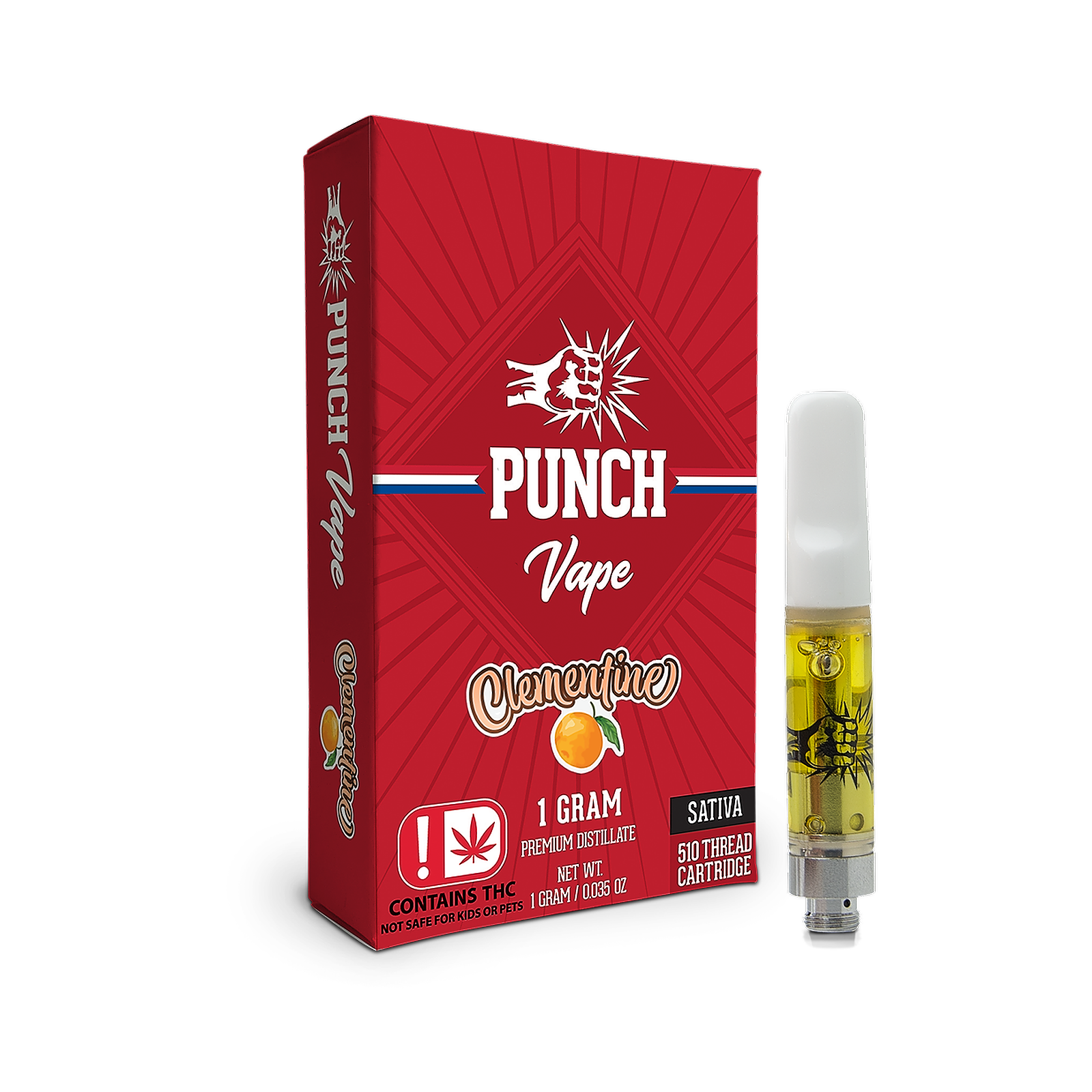 Punch: Clementine 510 Distillate Cart (1g) Sativa | Leafly