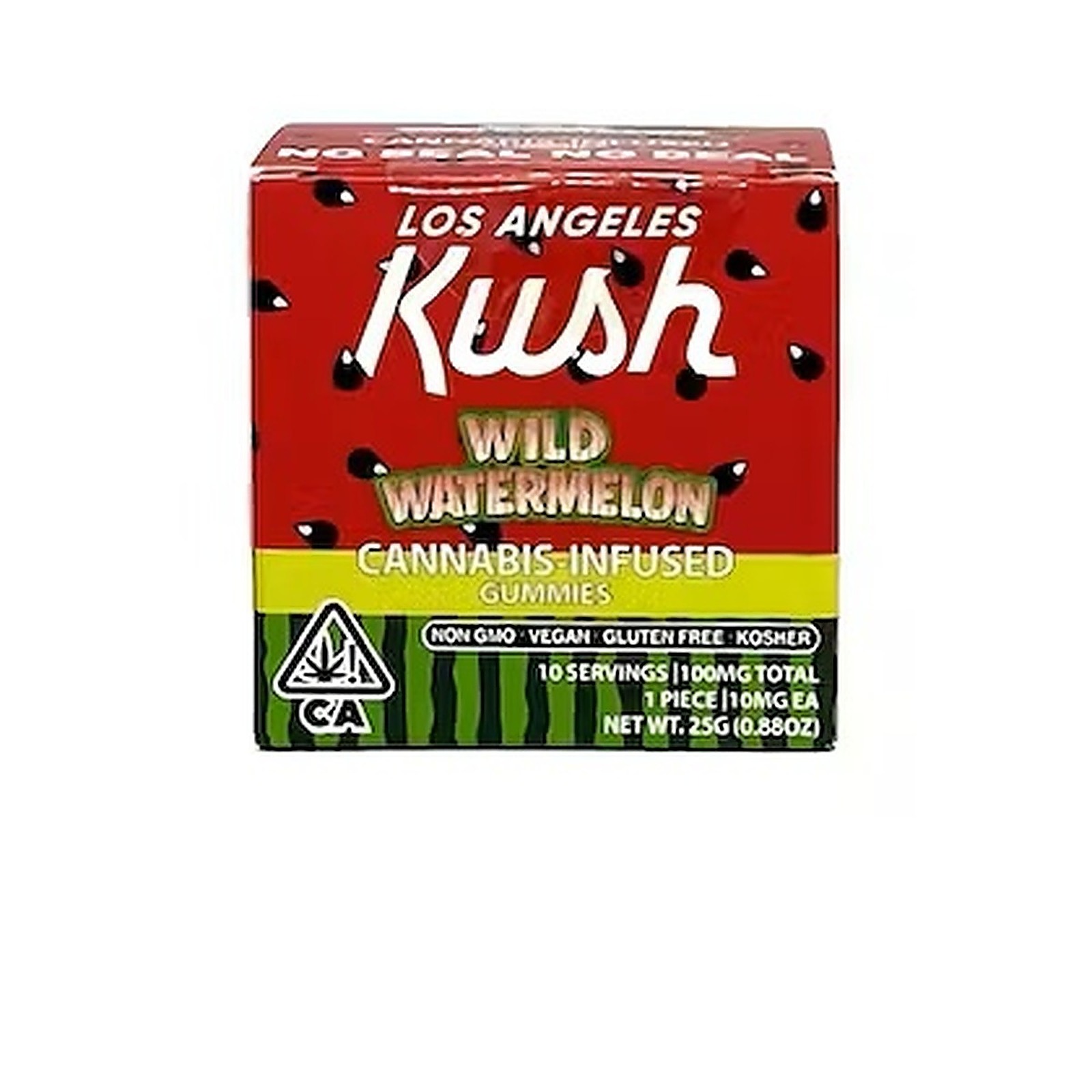 LA Kush Los Angeles Kush Wild Watermelon 100mg Gummies Leafly