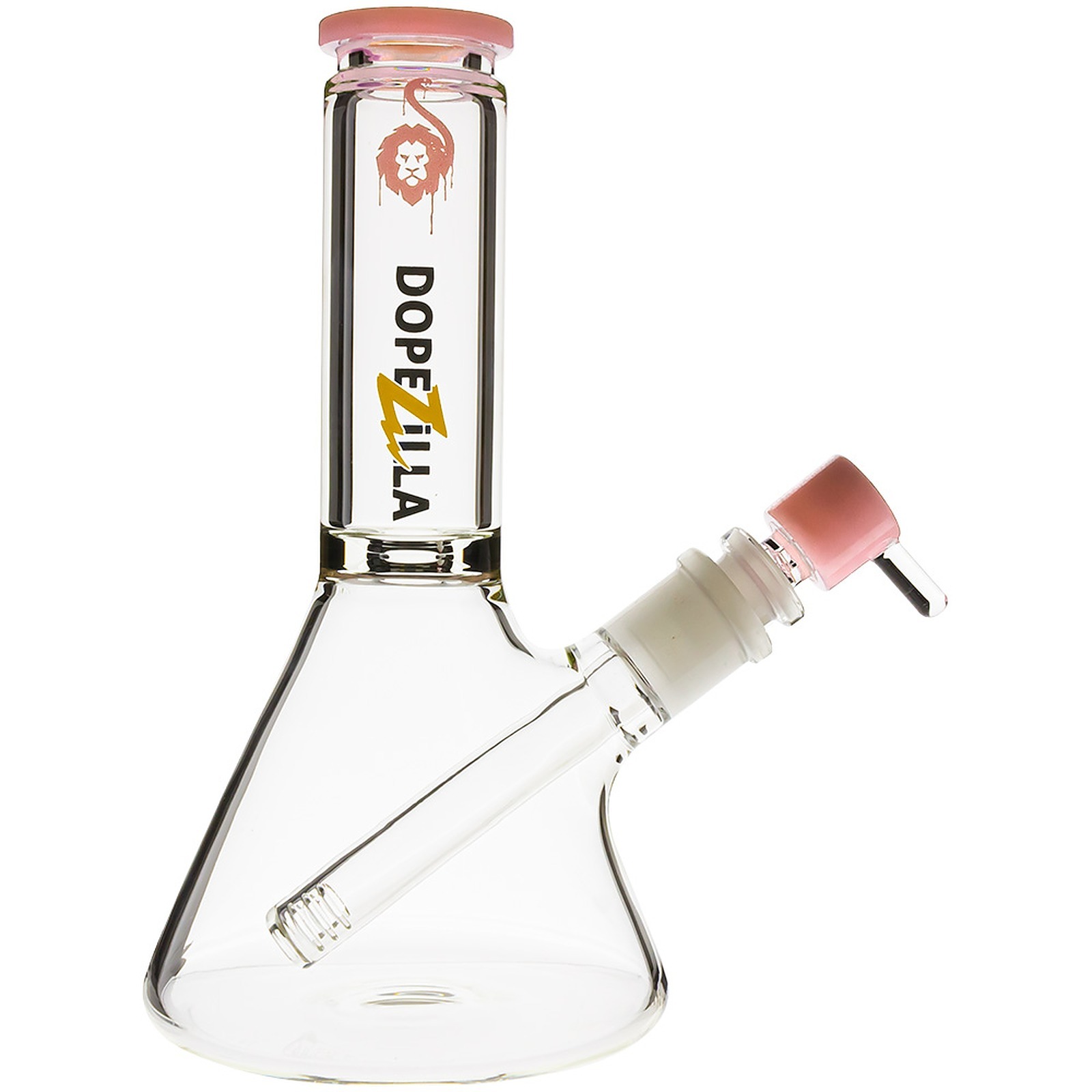 Waterbeds 'n' Stuff Dopezilla 8" Chimera Bong Milky Pink Leafly