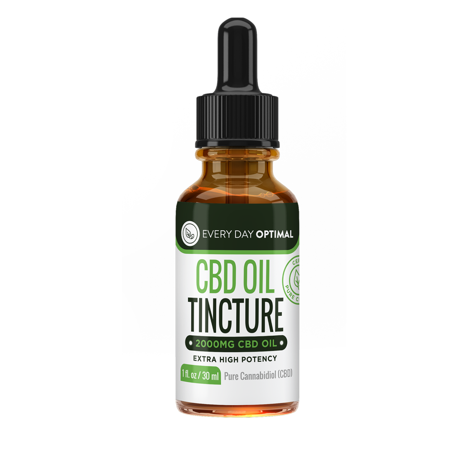 2000mg CBD Tincture, THC Free Pure Cannabidiol Oil | Leafly