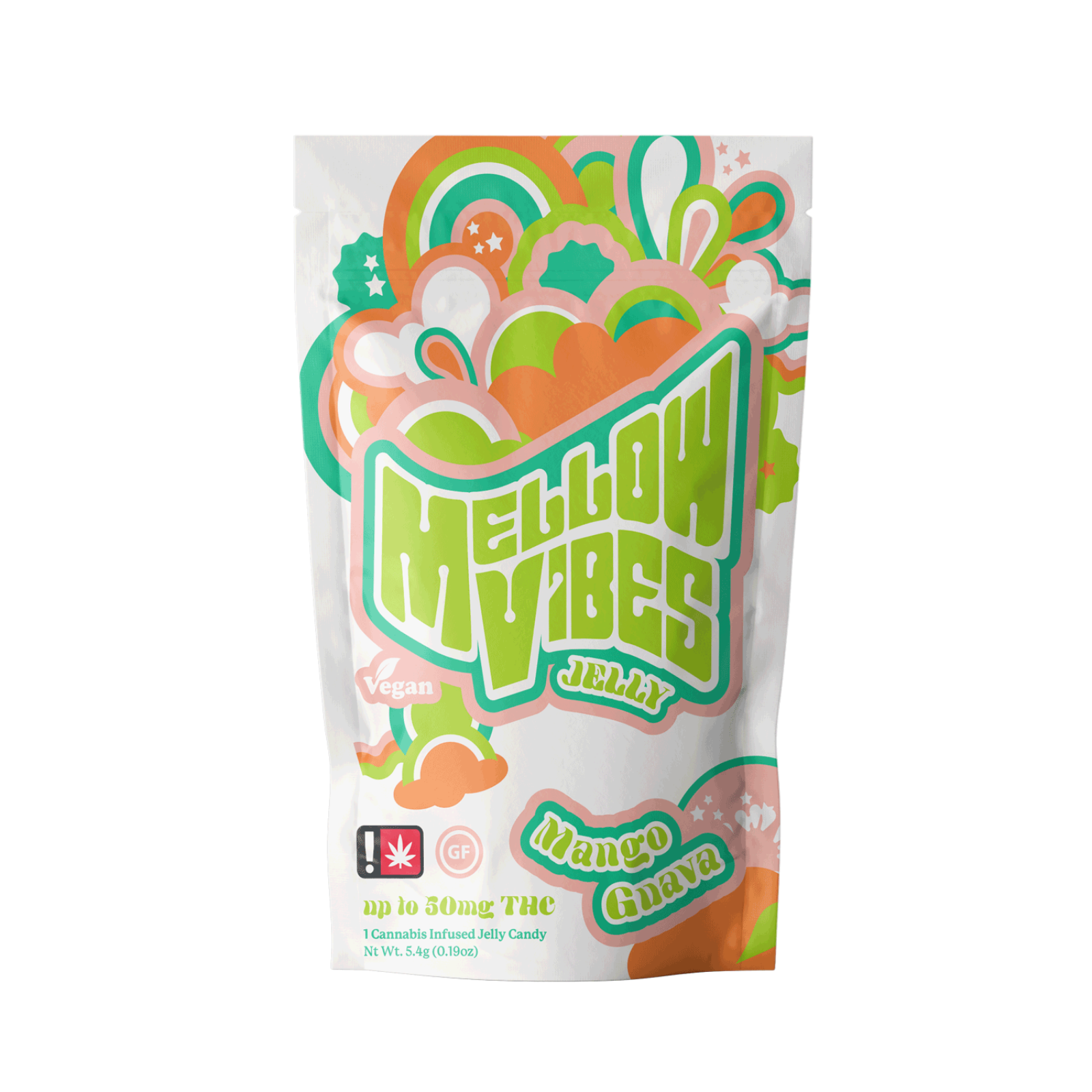 Mellow Vibes Jelly Mango Guava Single 50mg | Leafly