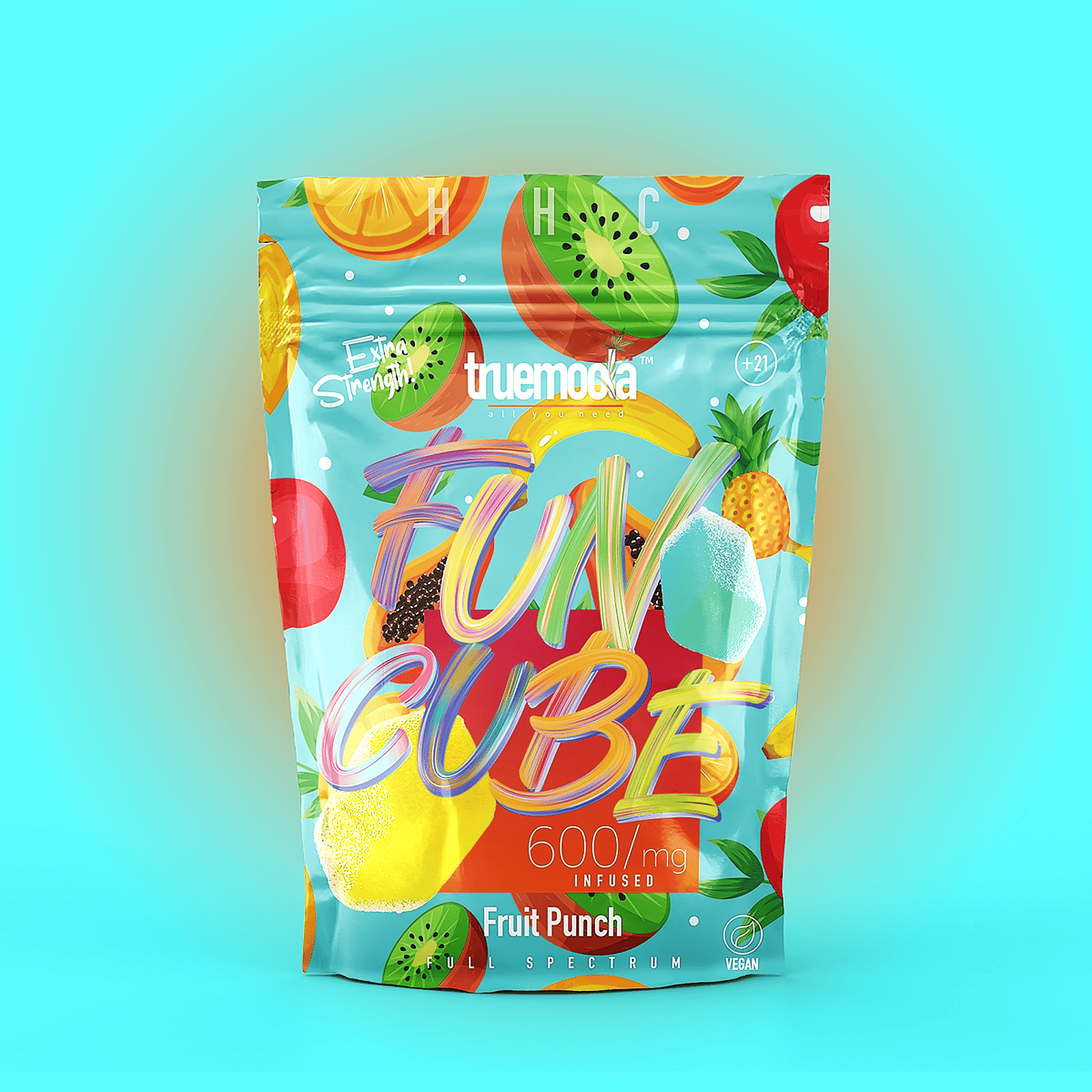 Truemoola: Fun Cube 600mg - Tropical Love - HHC | Leafly
