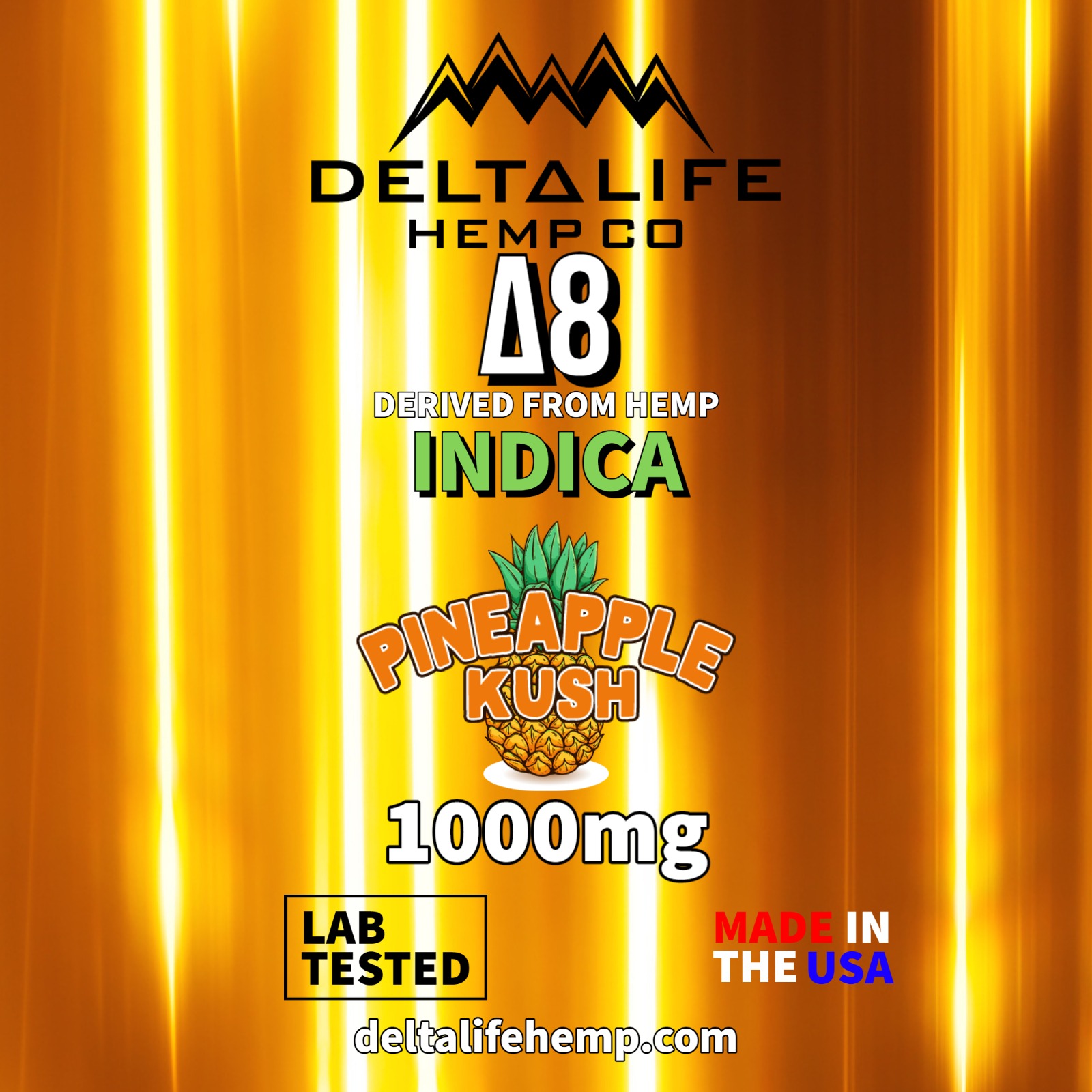 Delta Life Hemp Pineapple Kush D8 Cartridge 1 Gram Hybrid Leafly