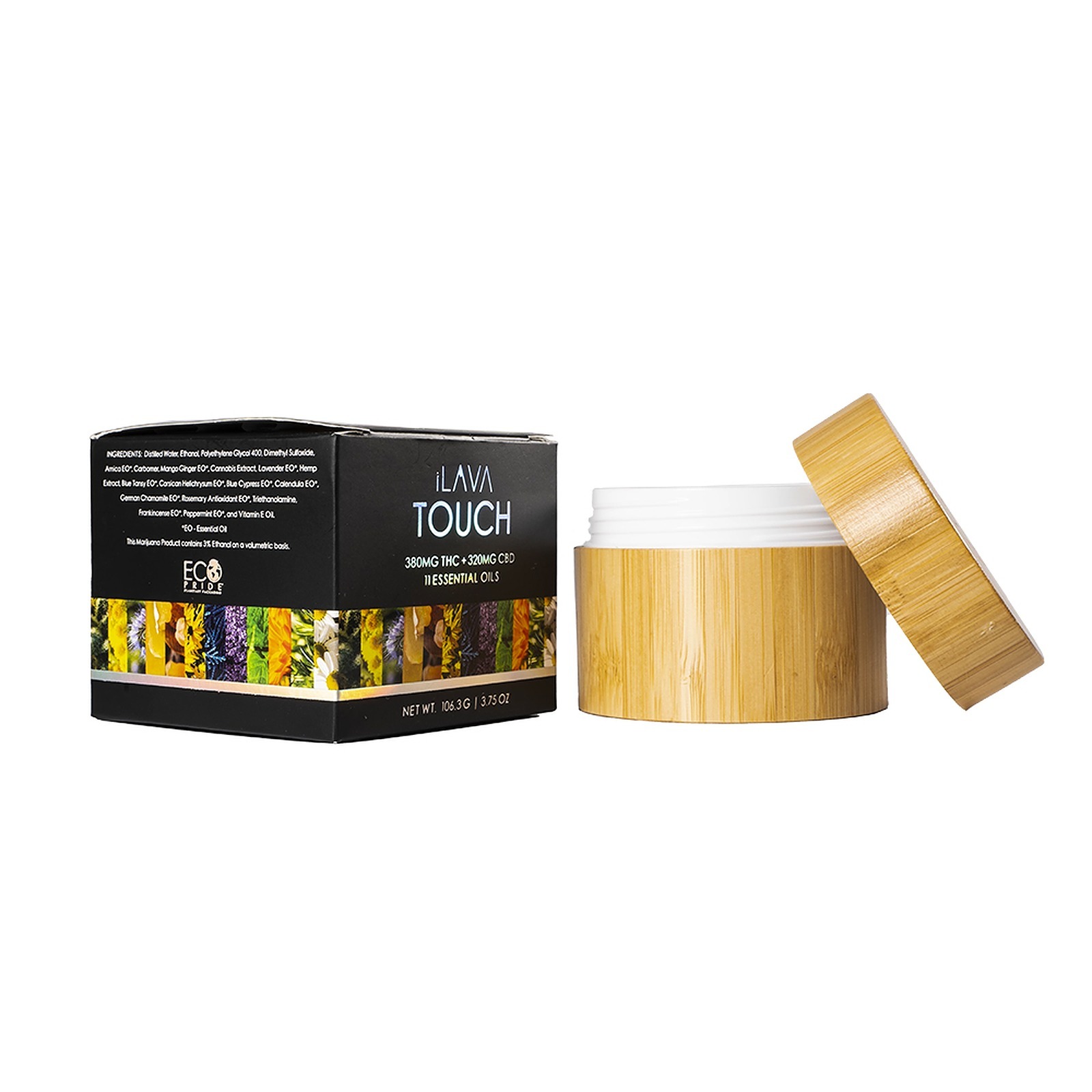 iLAVA iLAVA Touch Bamboo 3.75oz. (380mg THC/320mg CBD) Leafly