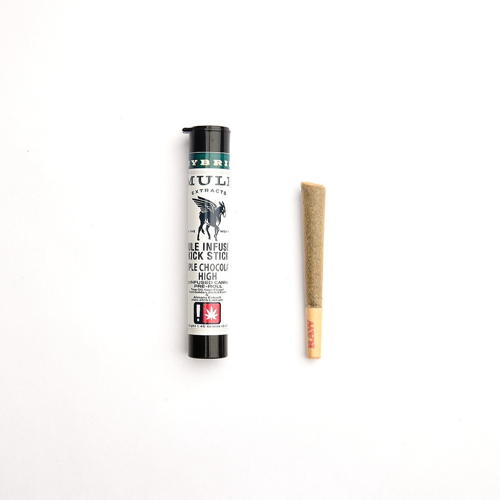 Mule Extracts 1.35g Kick Stick Infused PreRoll Easy Living Hybrid