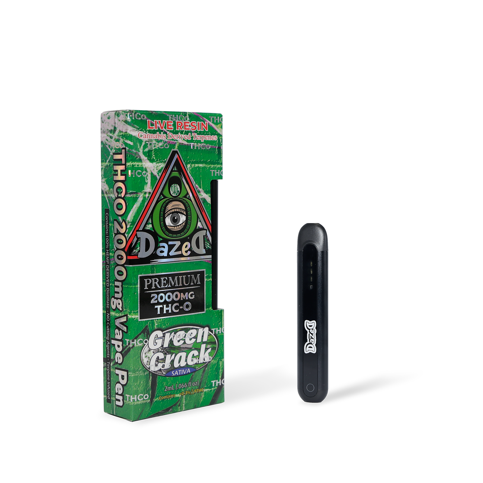 Green Crack Vape Pen - Delta 8 THC - Disposable - 10X - 920mg